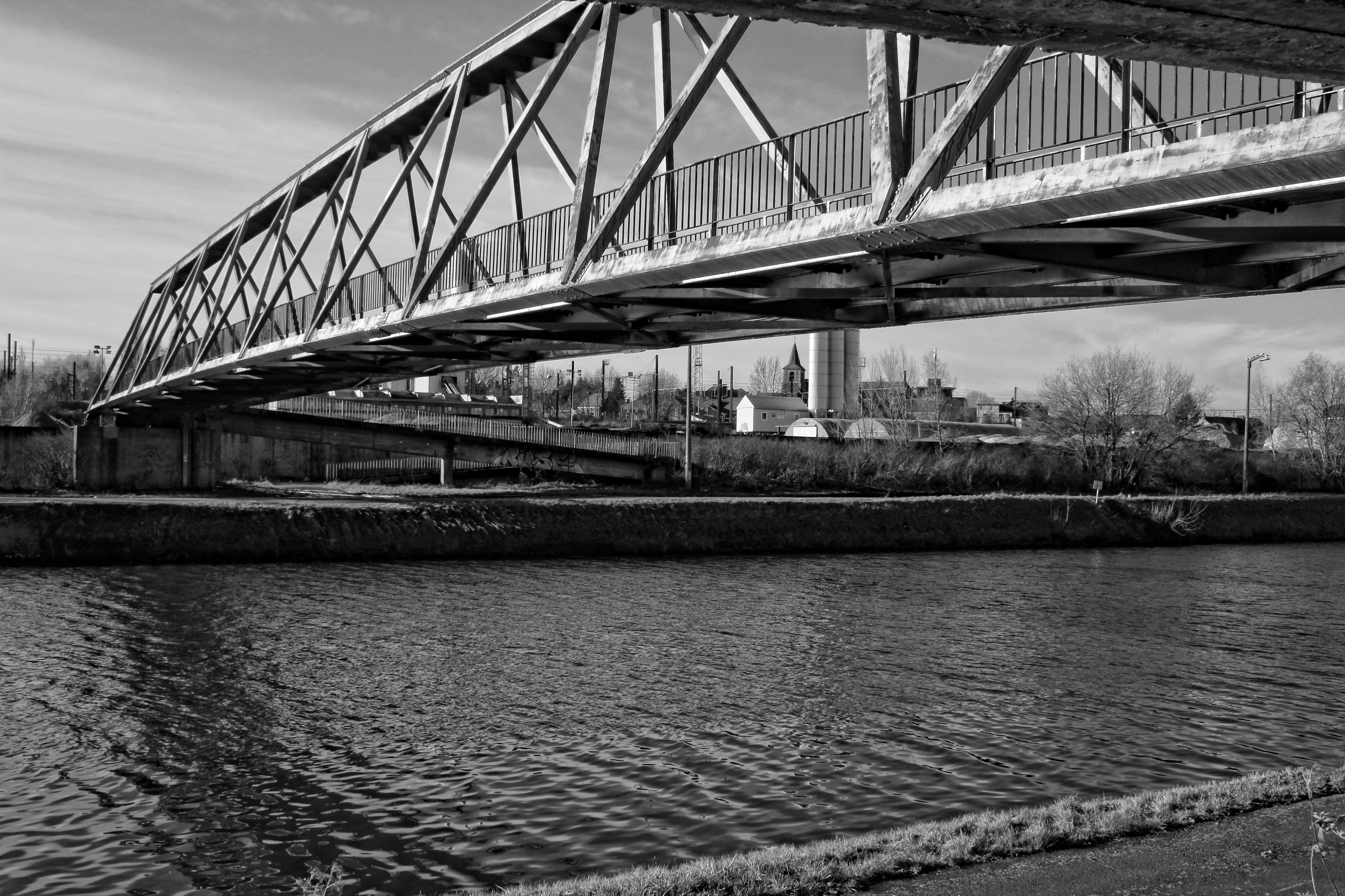 channel, arch bridge, waterfront, nature, transportation, steel, river, built structure, transport, body of water, bridge - man made structure, day, travel destinations, HD Wallpaper