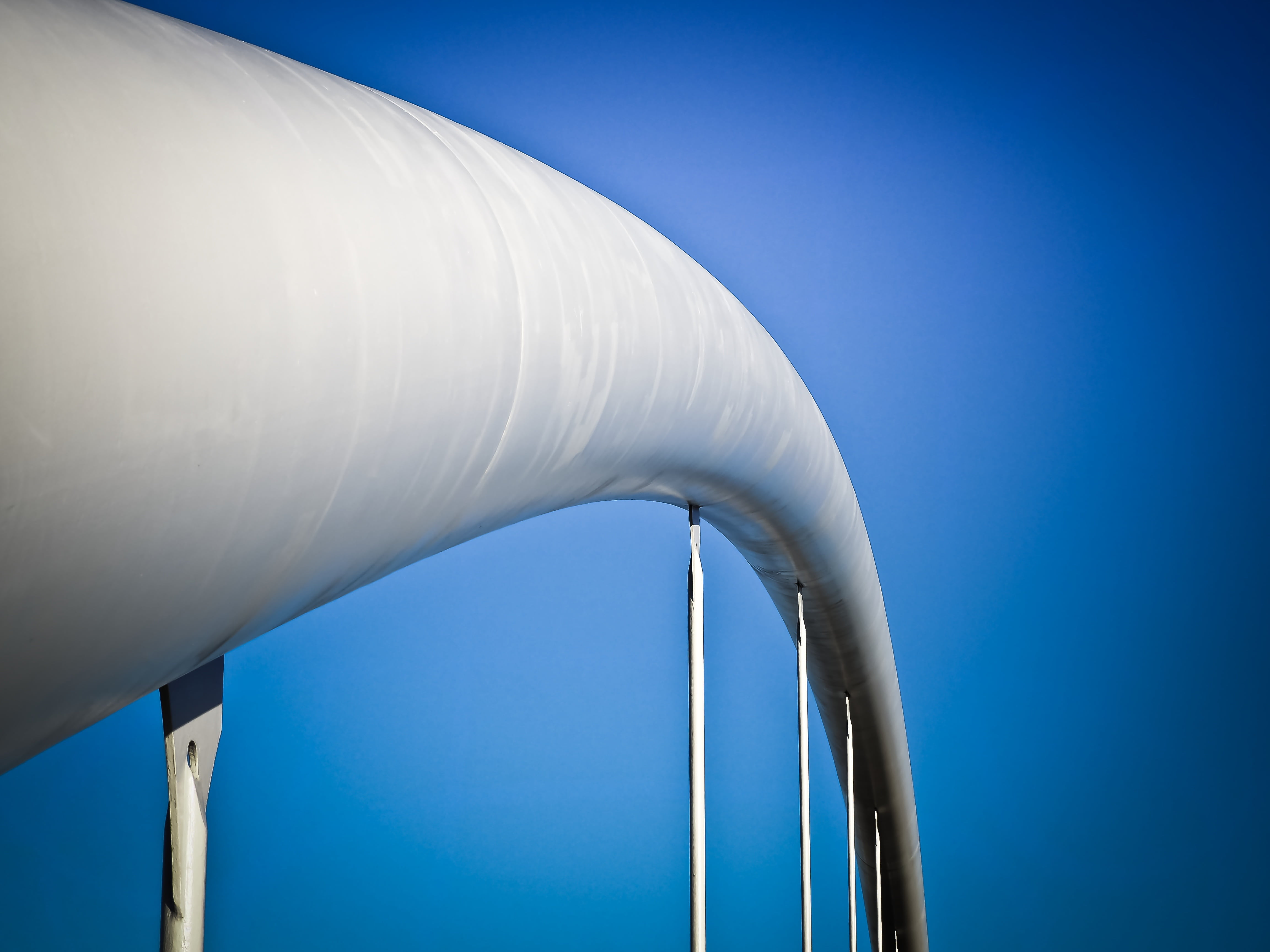 oil industry, clear sky, low angle view, steel bridge, arch, nature, directly below, environment, no people, factory, day, refinery, pipe - tube, close-up, HD Wallpaper