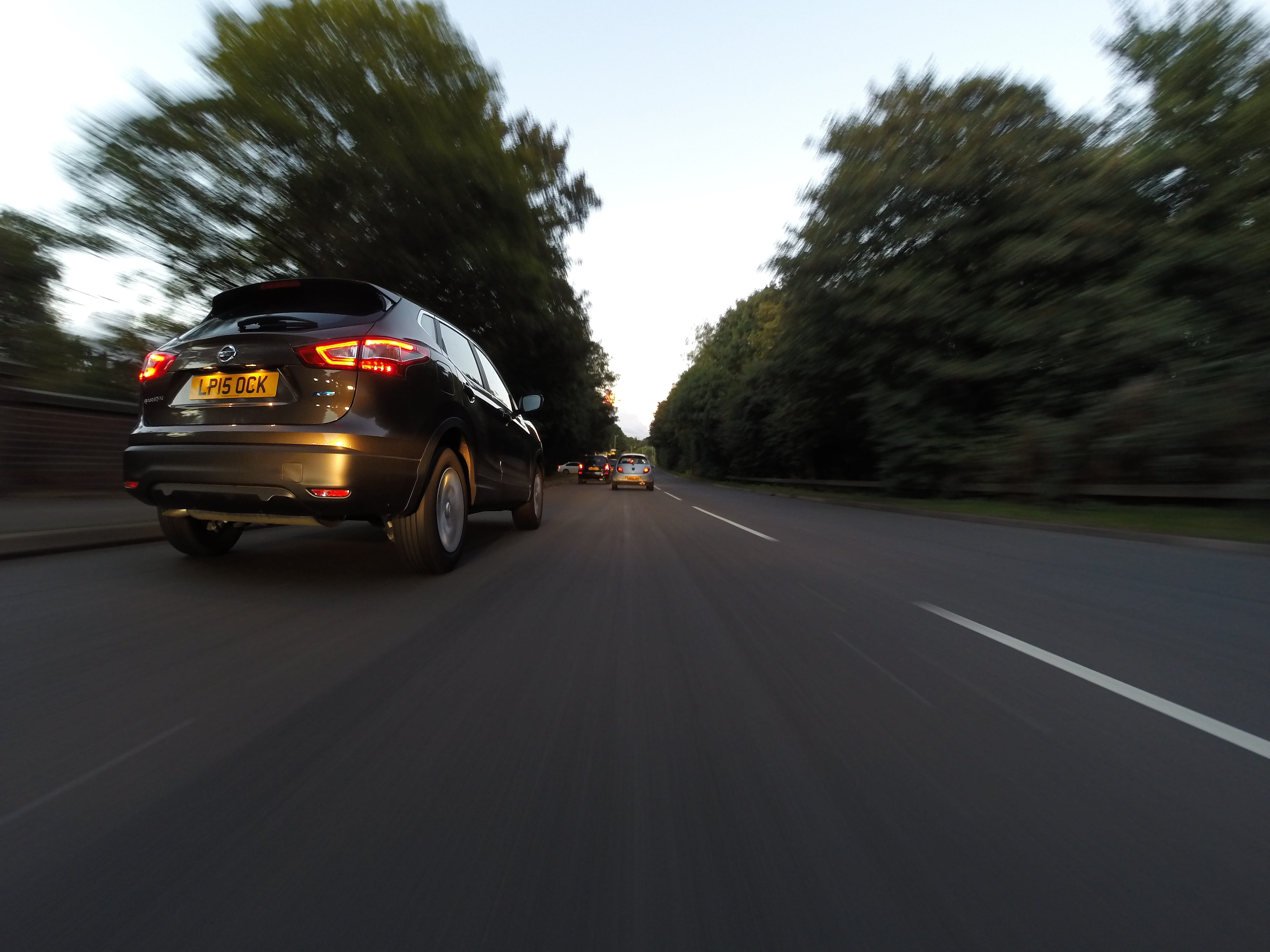 way, vehicle, dividing line, Speed, Car Driving, no people, travel, city, mode of transportation, automobile, road marking, autobahn, nature, Road, transport, HD Wallpaper