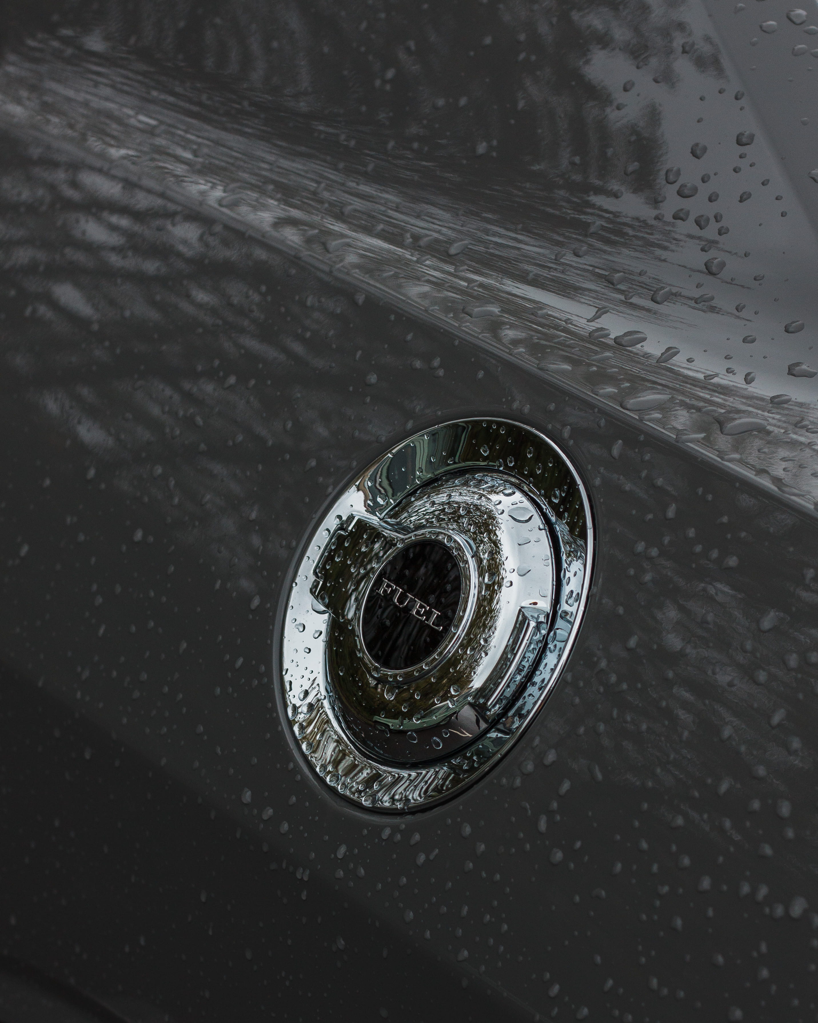 wet, knob, fuel, silver colored, close-up, glass - material, text, how to install a fuel door on a challenger, light, challenger, drink, single object, Phone HD Wallpaper