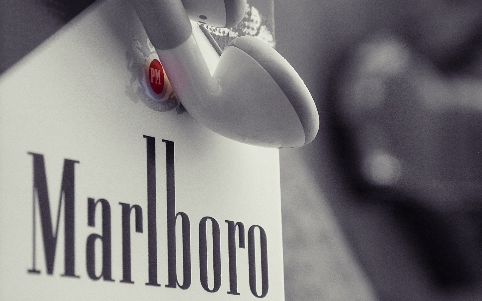 headphones, poster, cigarette, cigarettes, tobacco, cigar, smoke, music, 1080P, smoking, cigars, HD Wallpaper