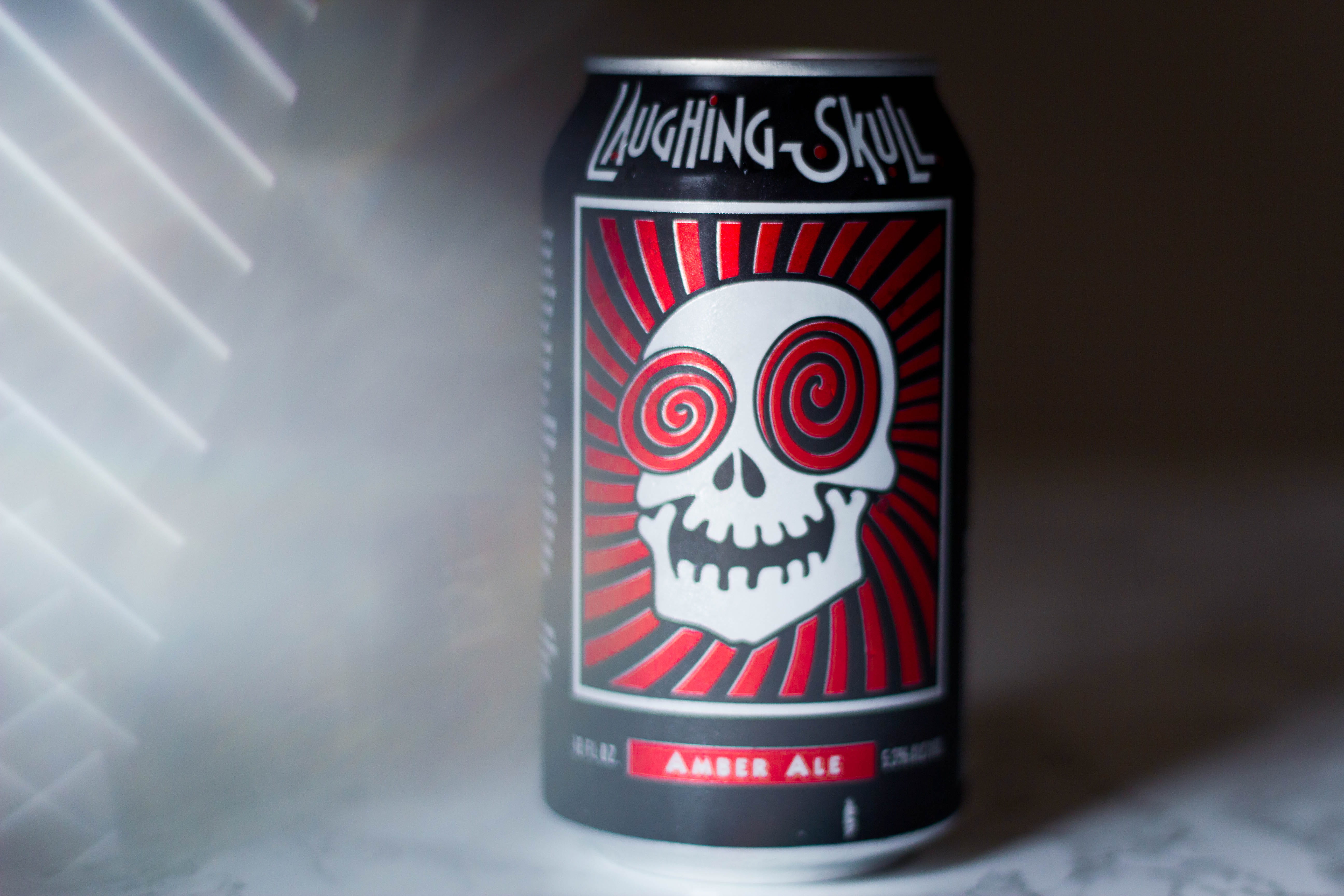 western script, indoors, fun, container, communication, united states, sign, prisms, beer, illuminated, laughing skull, creativity, label, craft beer, studio shot, HD Wallpaper