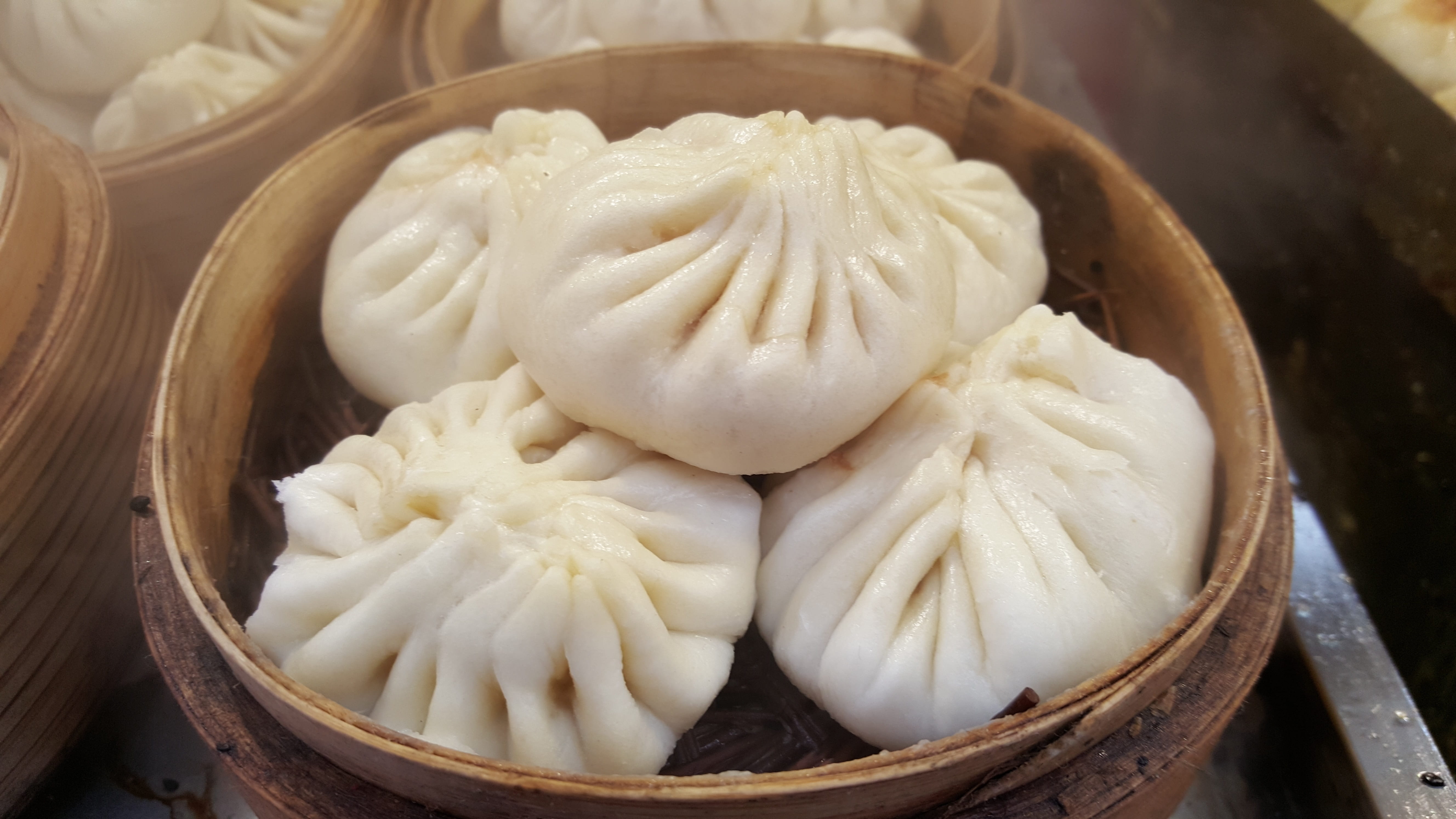 chinese dumpling, Stuffed, ready-to-eat, temptation, large group of objects, dumpling, 5K, Food, asian food, vegetable, basket, steamed stuffed bun, container, HD Wallpaper