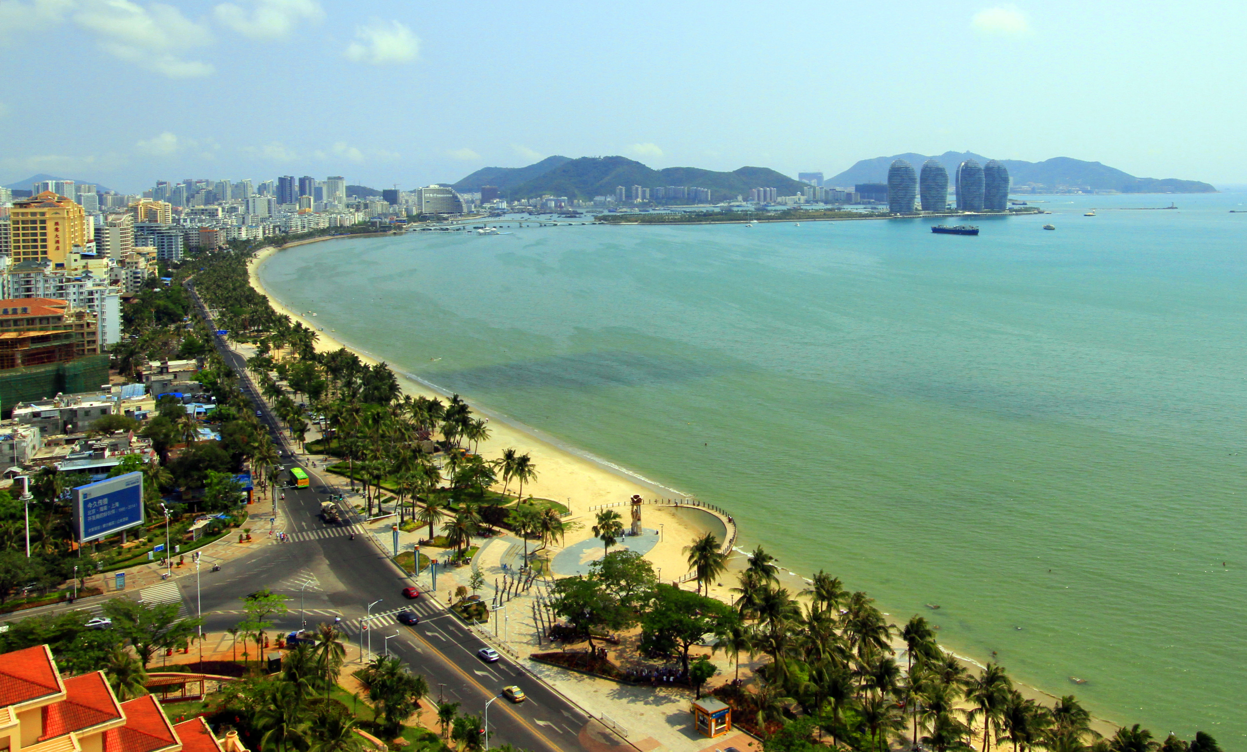 Phoenix Island, 4K, Sea, China, Sanya, Holiday, The Sanya Five, Towns, Hainan, HD Wallpaper