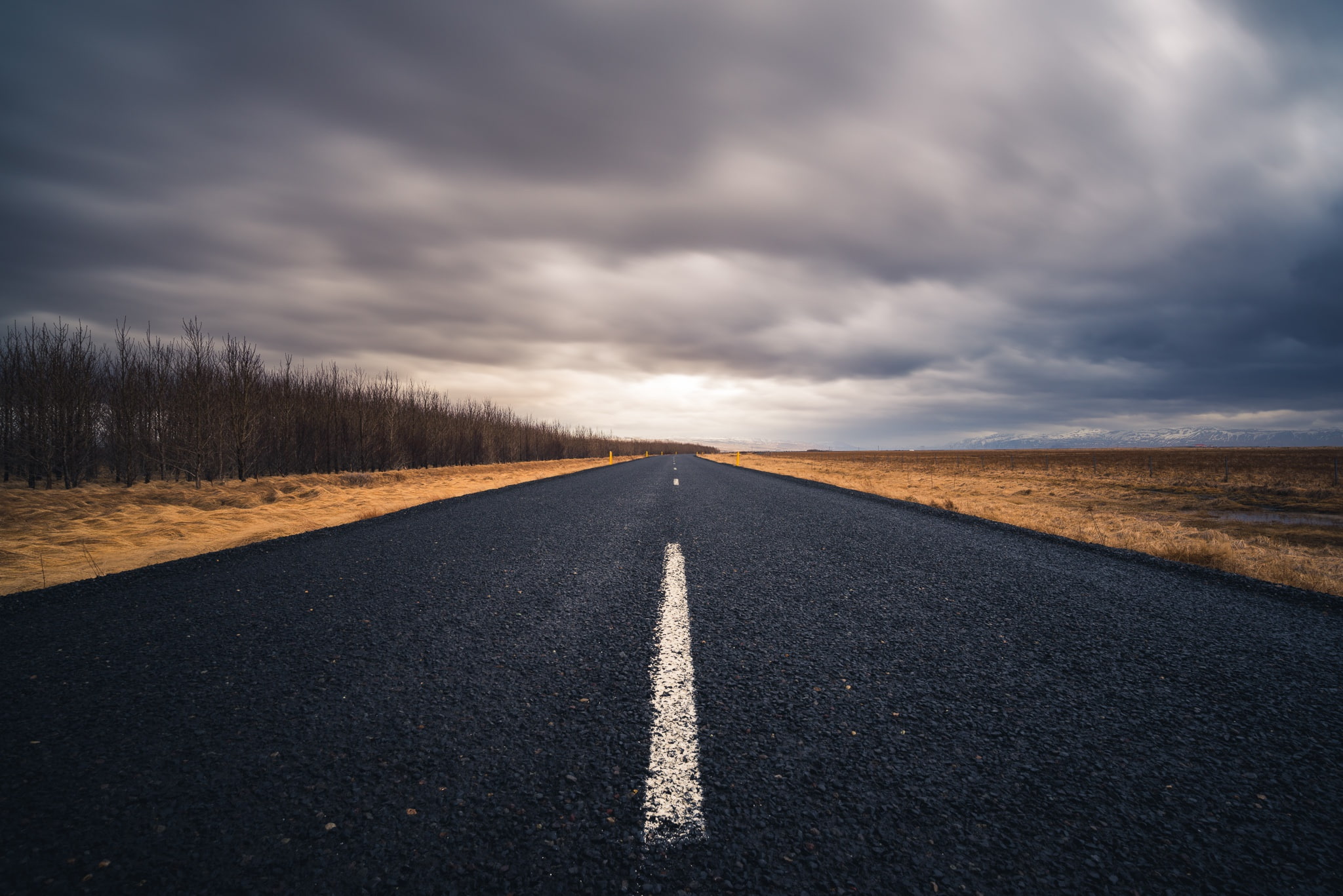 perspective, road, 1080P, the sky, HD Wallpaper