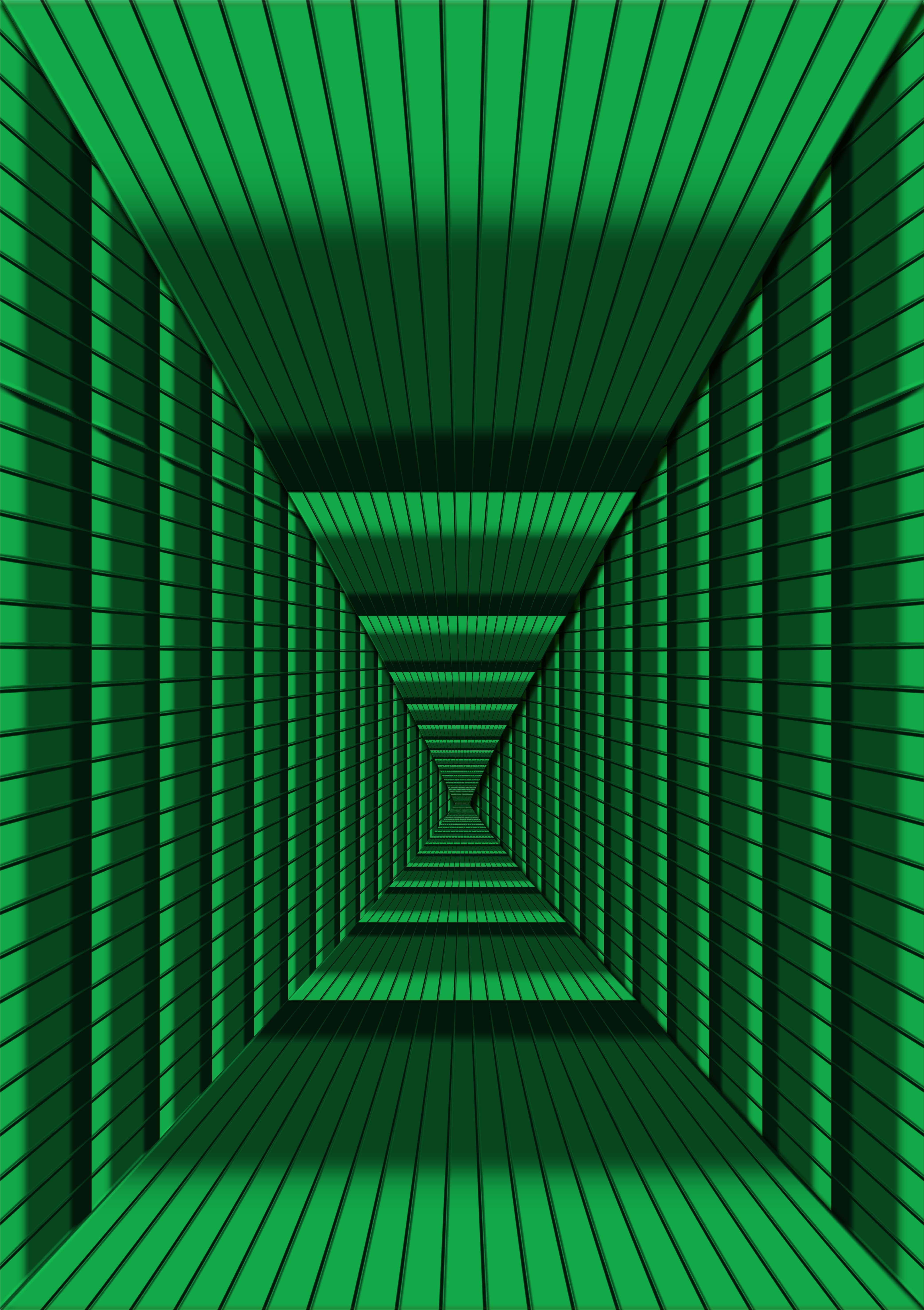 building, tunnel, diminishing perspective, built structure, backgrounds, full frame, ceiling, modern, pattern, turquoise colored, empty, perspective, day, Phone HD Wallpaper