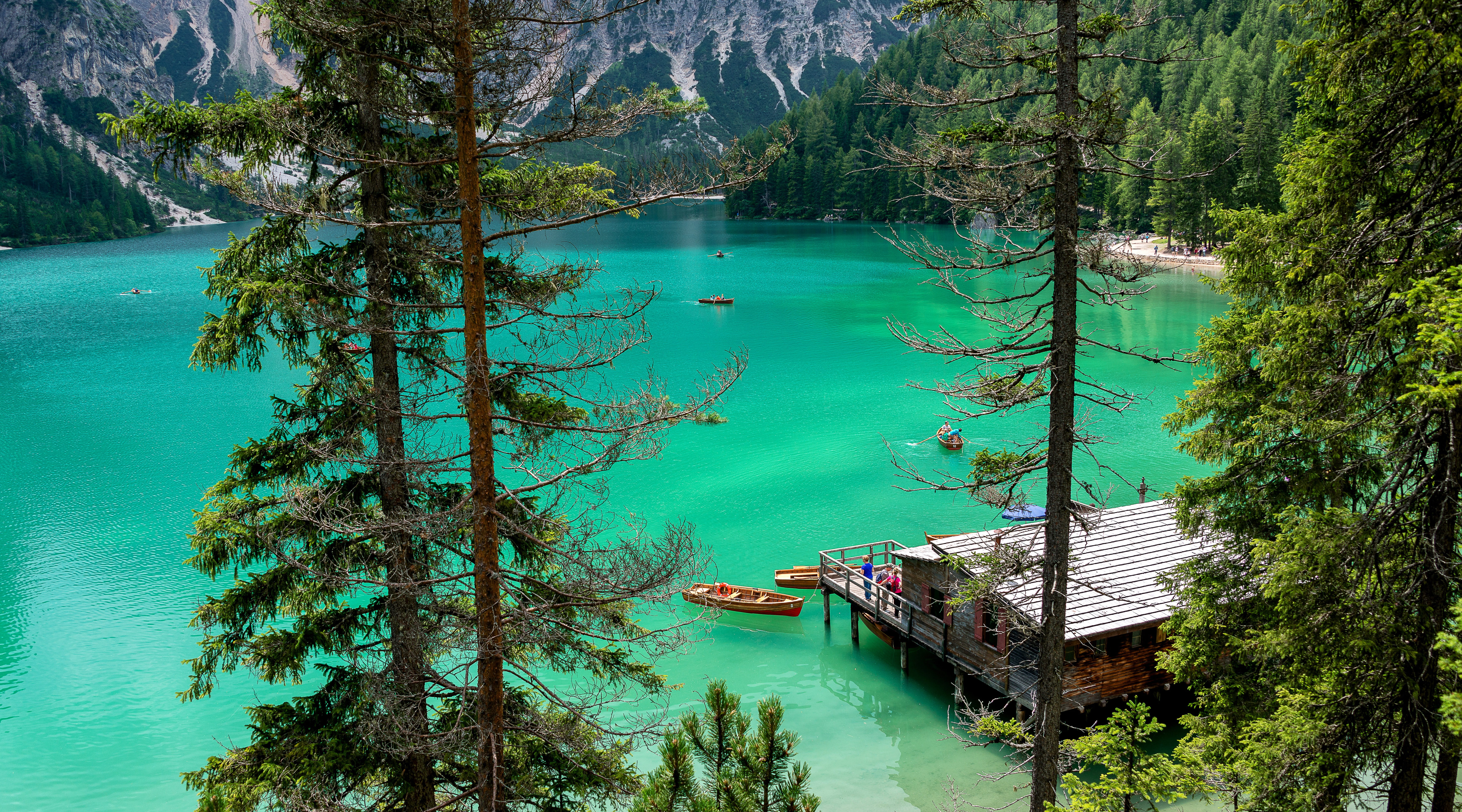 HD, scenic, deck, brown, idyllic, tranquility, nautical vessel, vacation, high angle shot, wooden, growth, turquoise colored, near, tranquil scene, HD Wallpaper