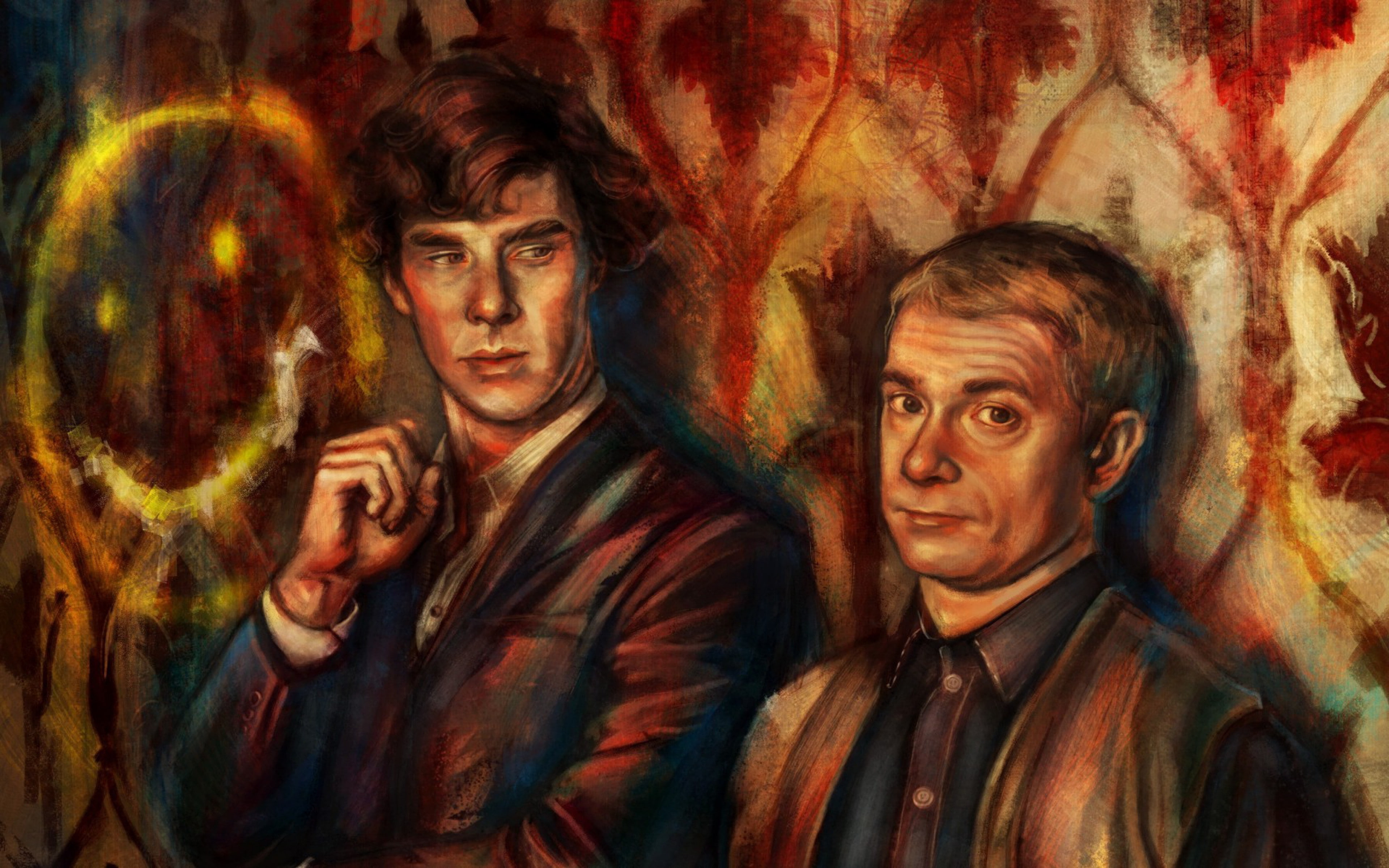 4K, sherlock, martin man, doctor john watson backgrounds, benedict cumberbatch, HD Wallpaper
