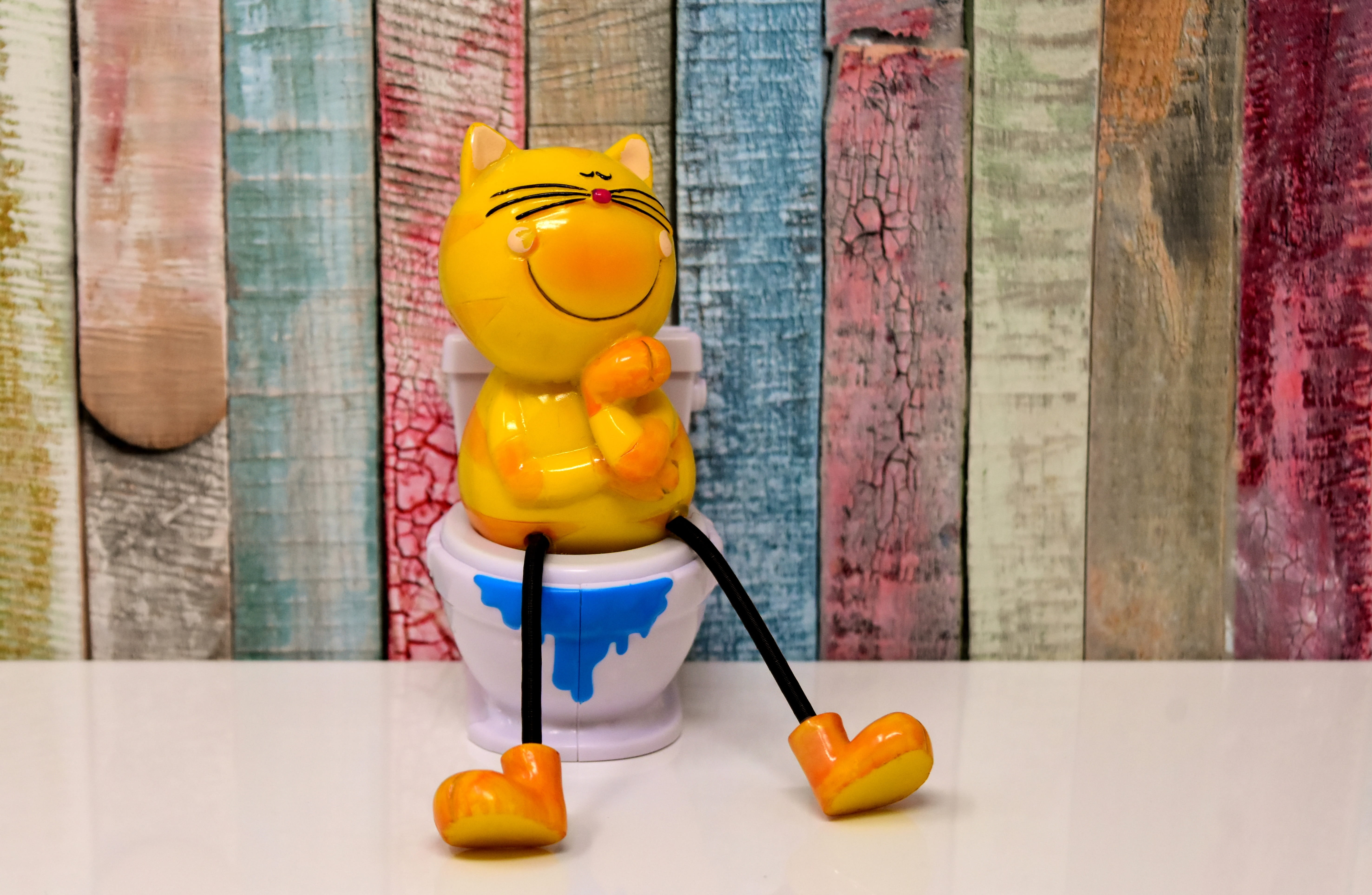 indoors, funny, orange, toy, still life, figurine, fruit, close-up, animal representation, creativity, ceramic, healthy eating, 5K, yellow, session, no people, HD Wallpaper
