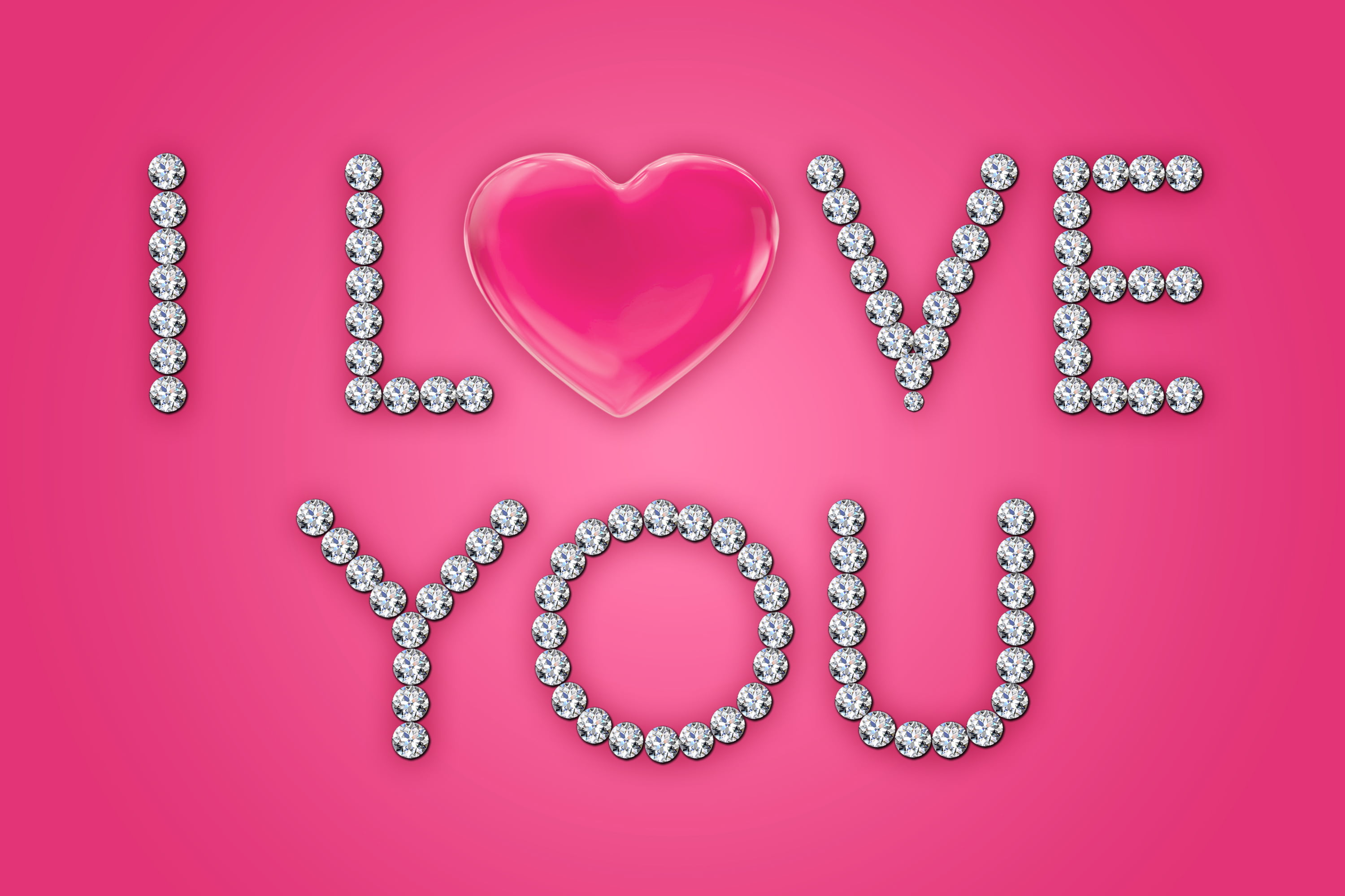 indoors, positive emotion, western script, emotion, diamonds, necklace, studio shot, pink background, design by Marika, pink, glamour, text, knolling - concept, HD Wallpaper