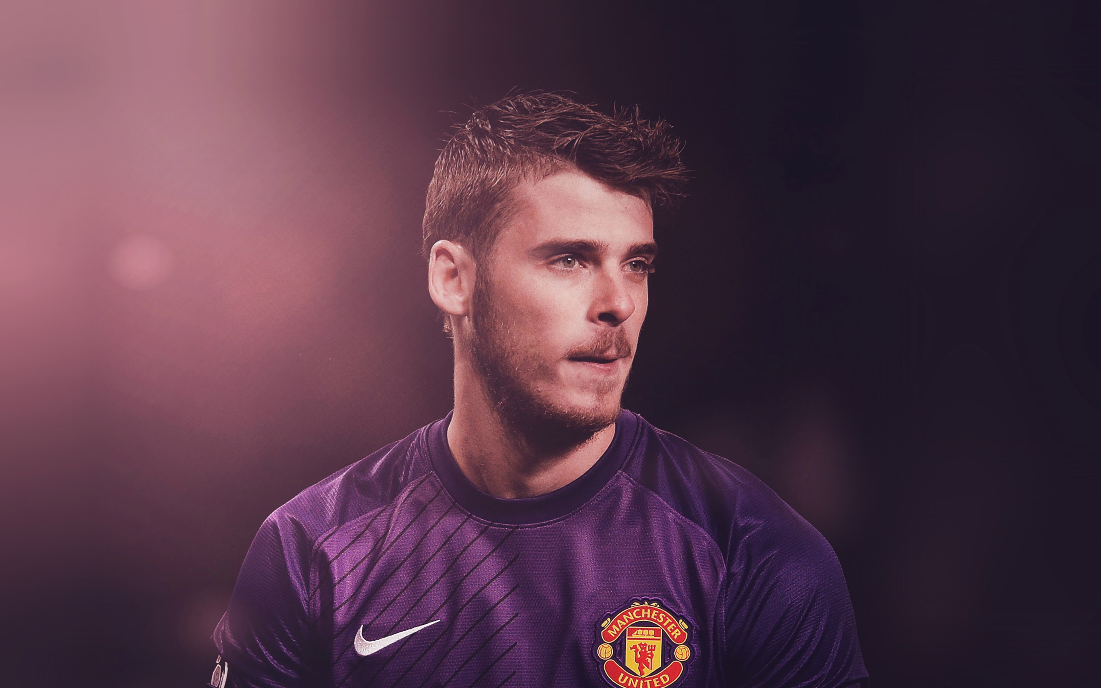 black background, beautiful people, adult, portrait, studio shot, manchester, confidence, united, night, indoors, soccer, headshot, copy space, beard, one person, HD Wallpaper