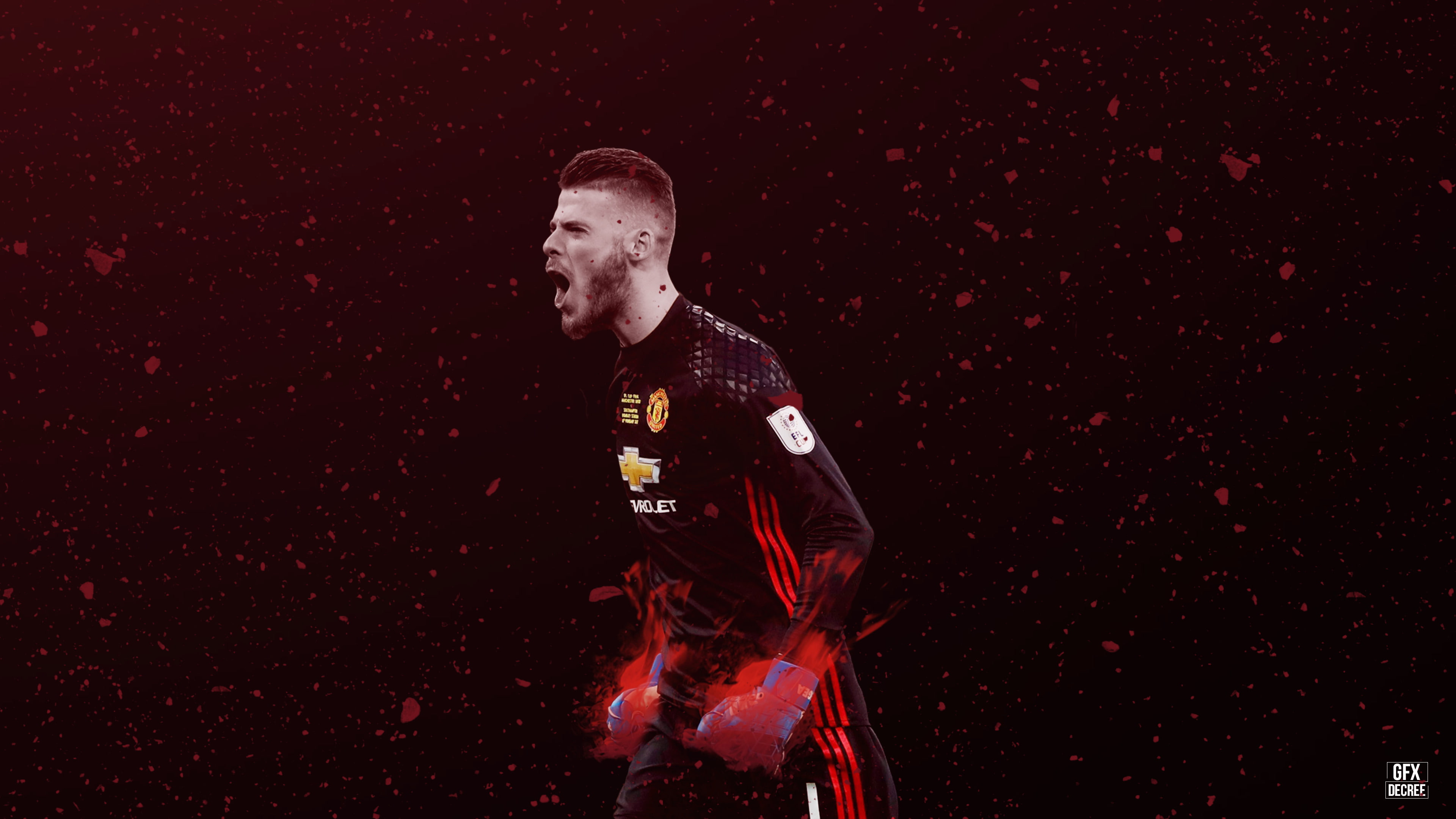 Footballer, 4K, David de Gea, Manchester United, Spanish, 4K, HD Wallpaper