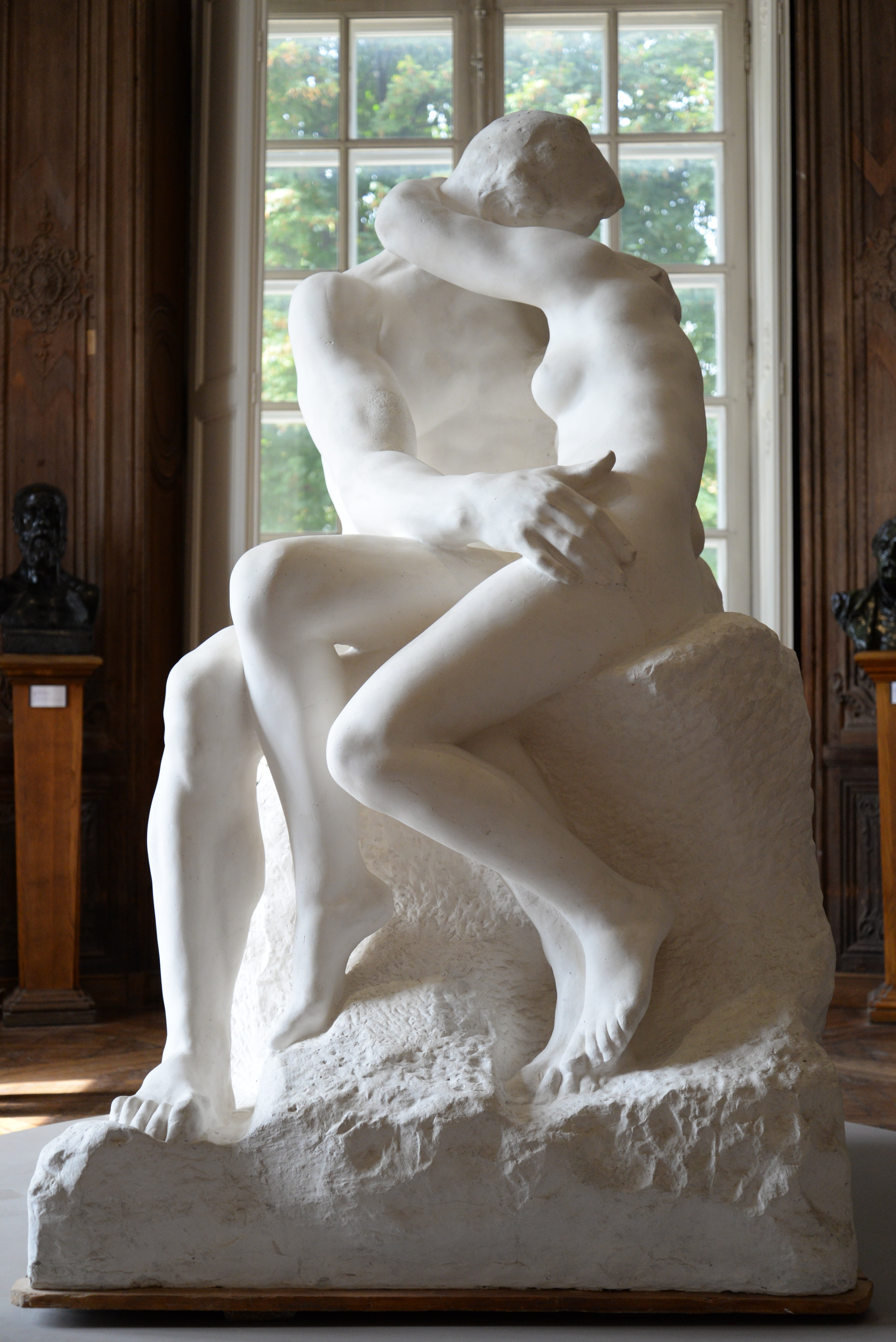 human representation, nature, france, paris, creativity, statue, domestic room, window, glass - material, no people, white color, indoors, rodin, sculpture, Phone HD Wallpaper