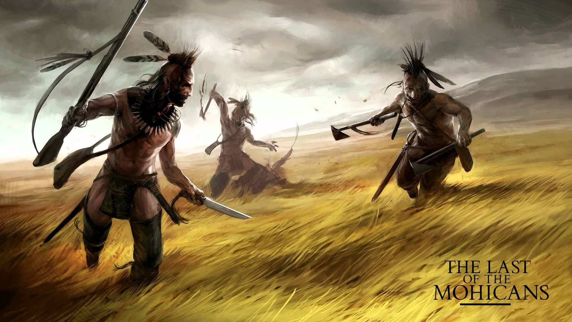 film, adventure, american, drama, native, movie, mohicans, action, art, western, painting, 1080P, HD Wallpaper