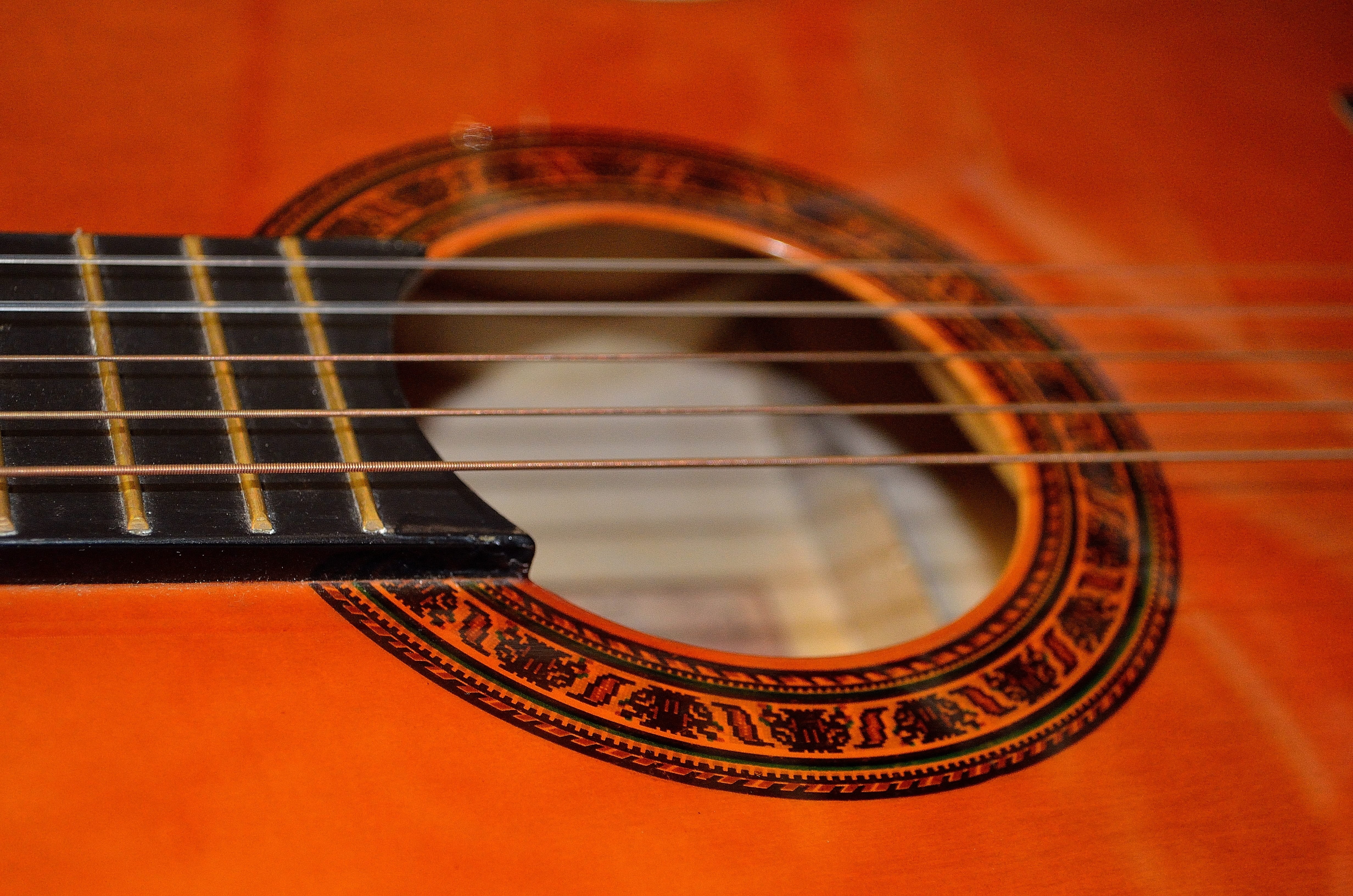 string Instrument, musical Instrument, selective focus, classic, close, focus on foreground, background, Gaming, musician, single Object, Guitar, entertainment, HD Wallpaper