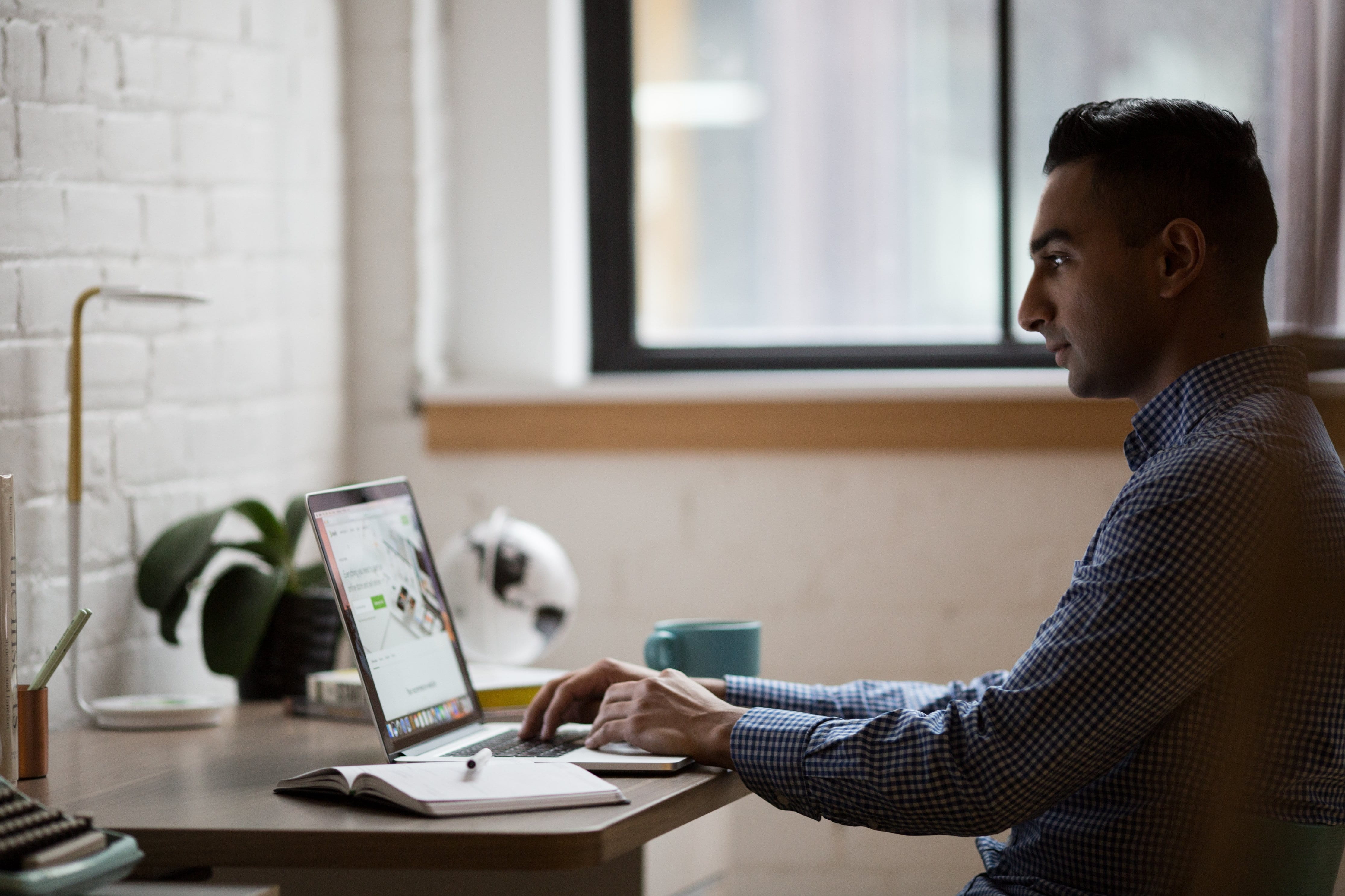 people, one person, wearing, study, side view, laptop, sitting, wireless technology, dress, connection, adult, front, programming, working, technology, HD Wallpaper