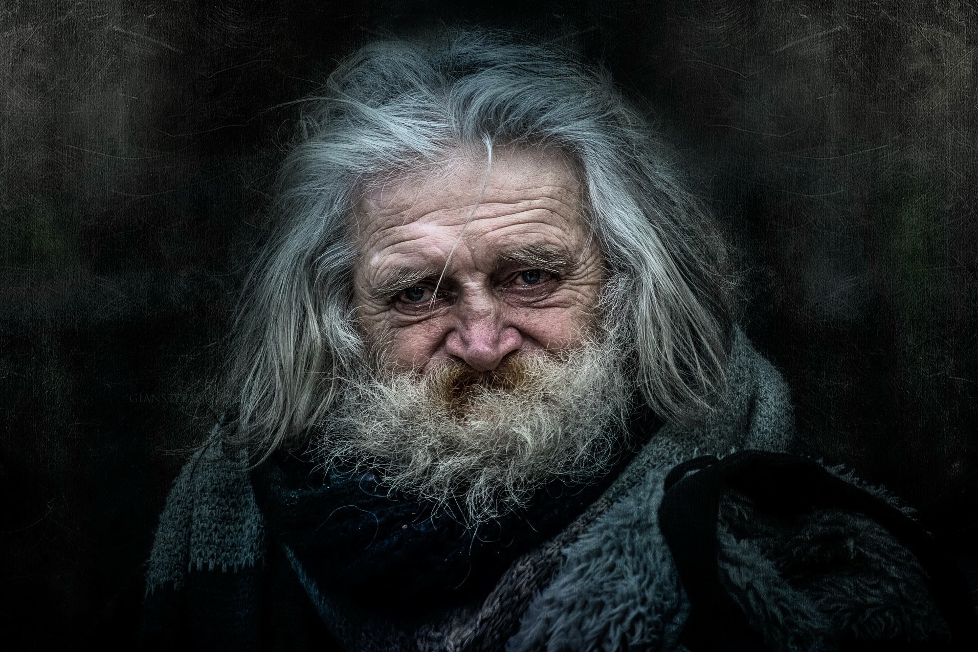 the old man, portrait, 1080P, people, HD Wallpaper