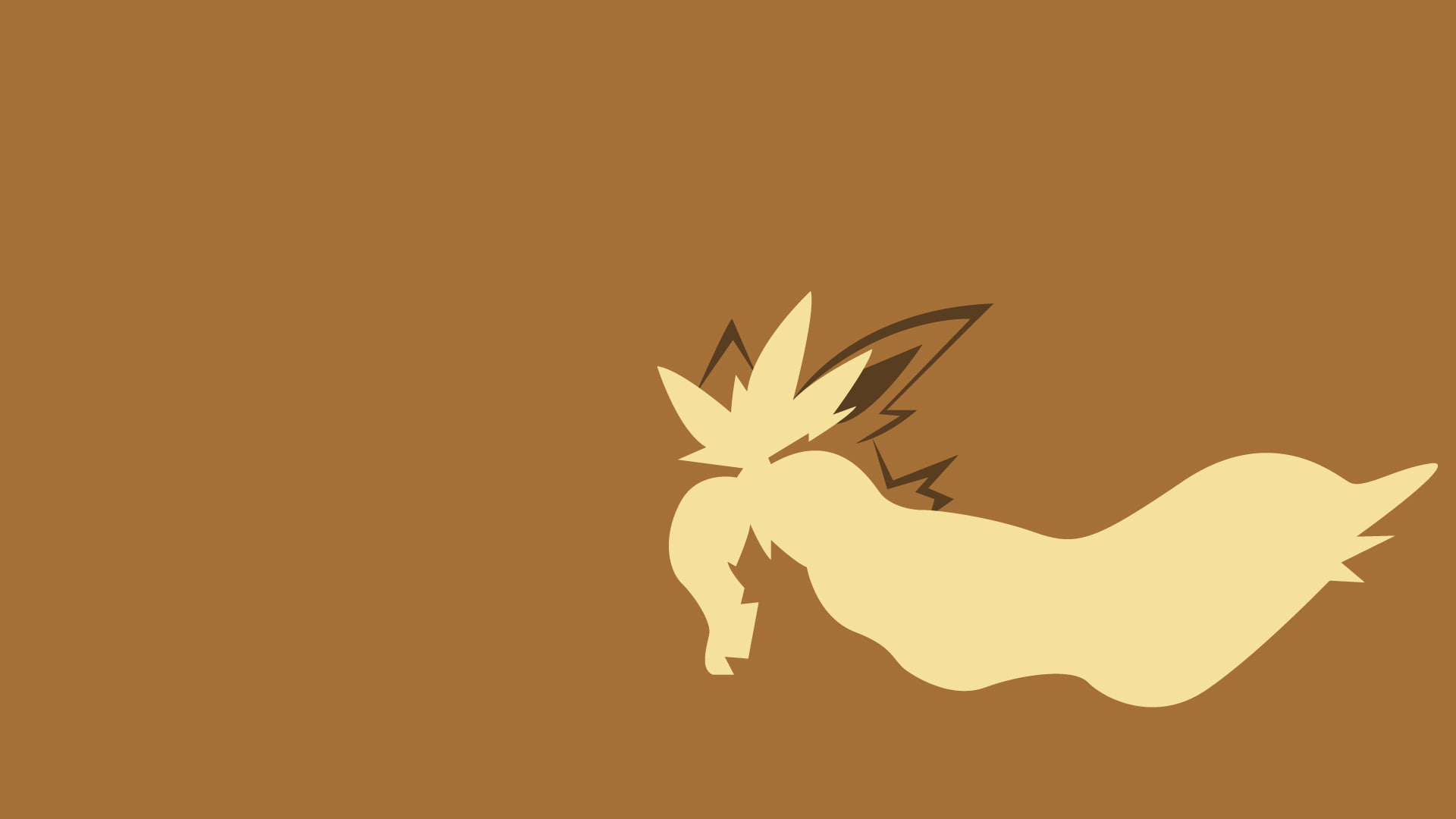 1080P, art, background, character, stoutland, clip, minimalism, animated, simple, simple background, HD Wallpaper