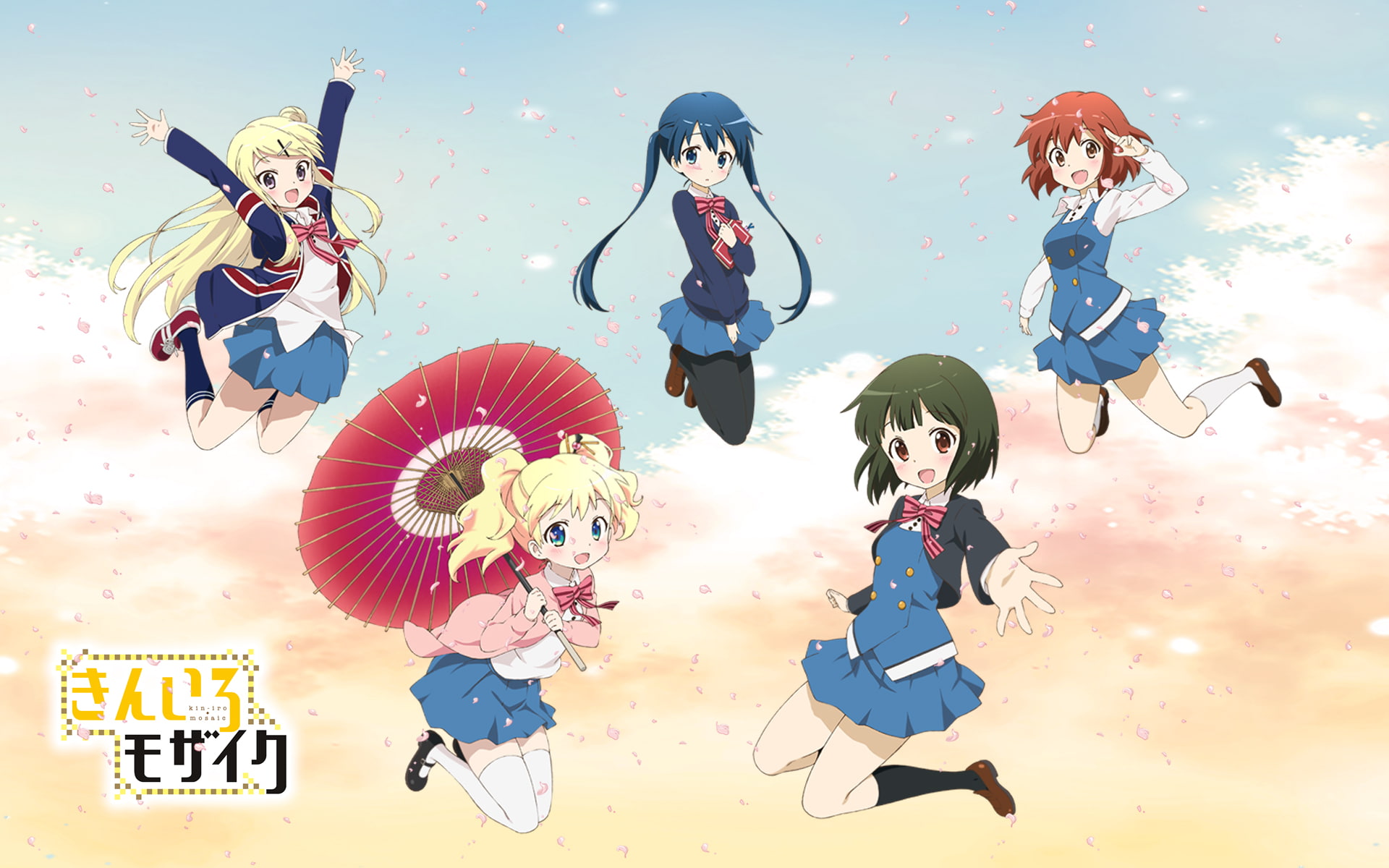 alice, cartelet, yuko, mosaic, komichi, shinobu, kujou, aya, inokuma, karen, 1080P, oomiya, kiniro, HD Wallpaper