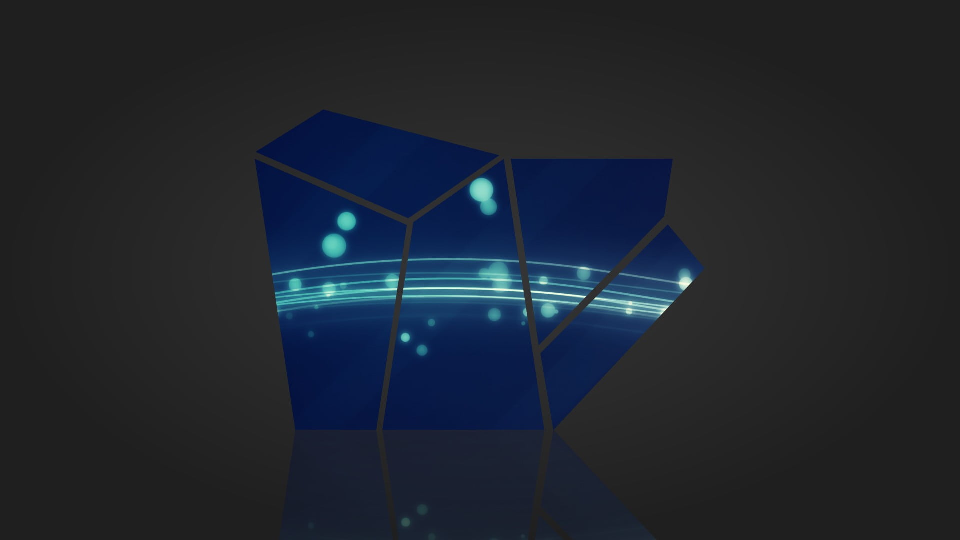black background, triangle shape, shape, glass - material, night, indoors, teal, pattern, connection, mosaic, technology, decor, no people, illuminated, HD Wallpaper