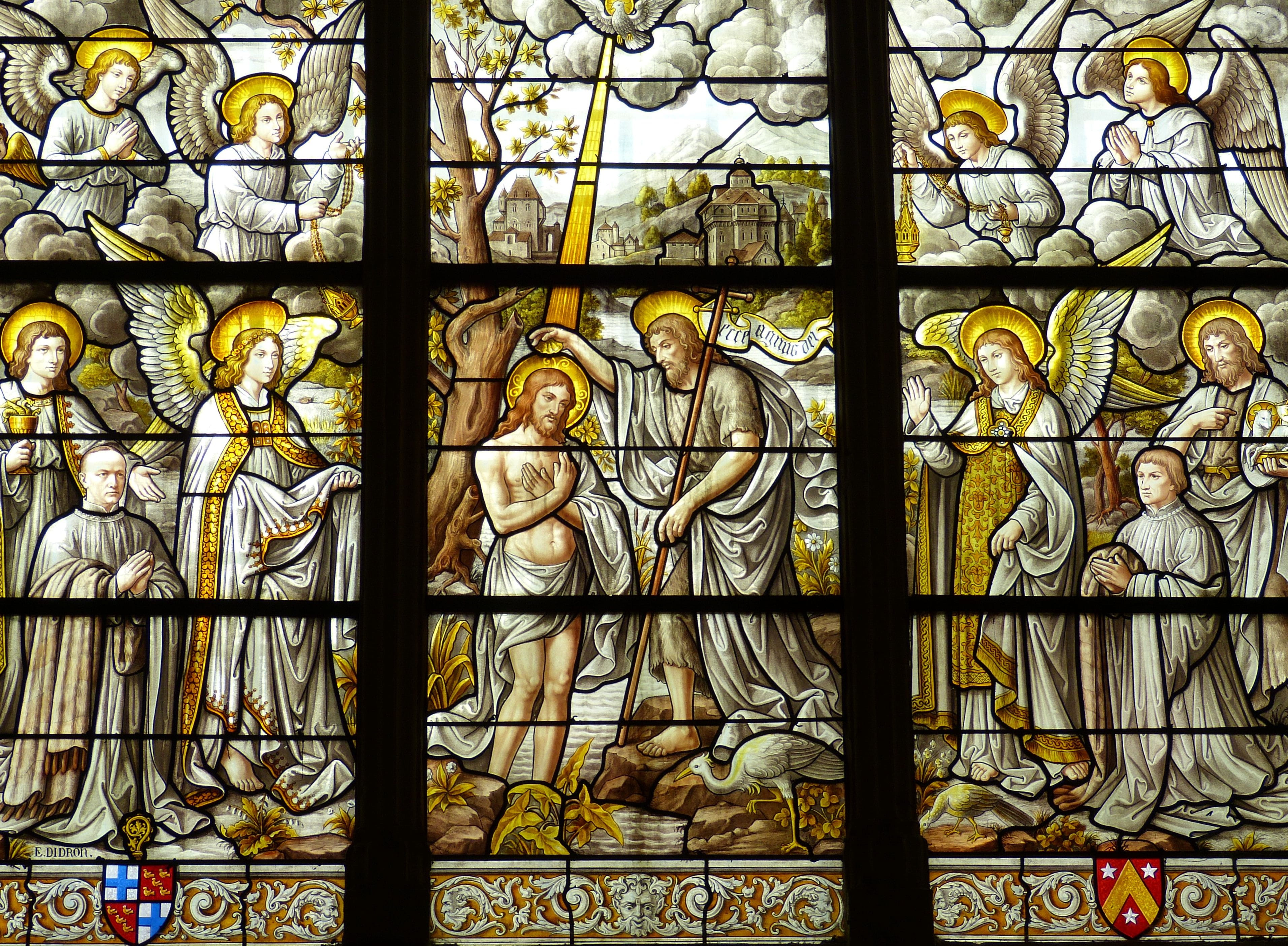 no people, chapel, glass, jesus, religious, sculpture, holy, artwork, christian, window, art and craft, creativity, representation, art, cathedral, female likeness, HD Wallpaper