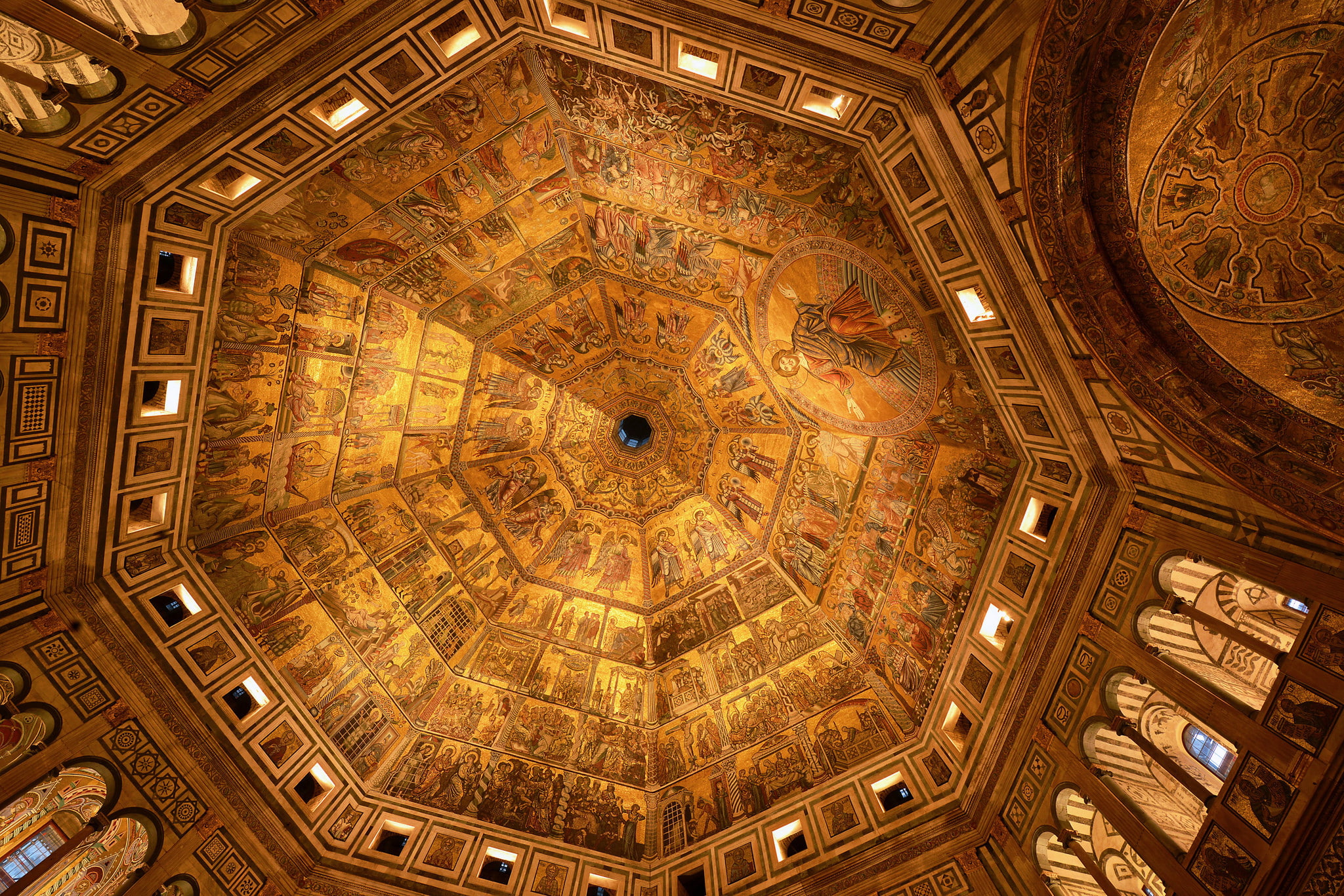 Imply, architecture, the baptistery, baptism, 1080P, the gates of Paradise, Florence, religion, HD Wallpaper
