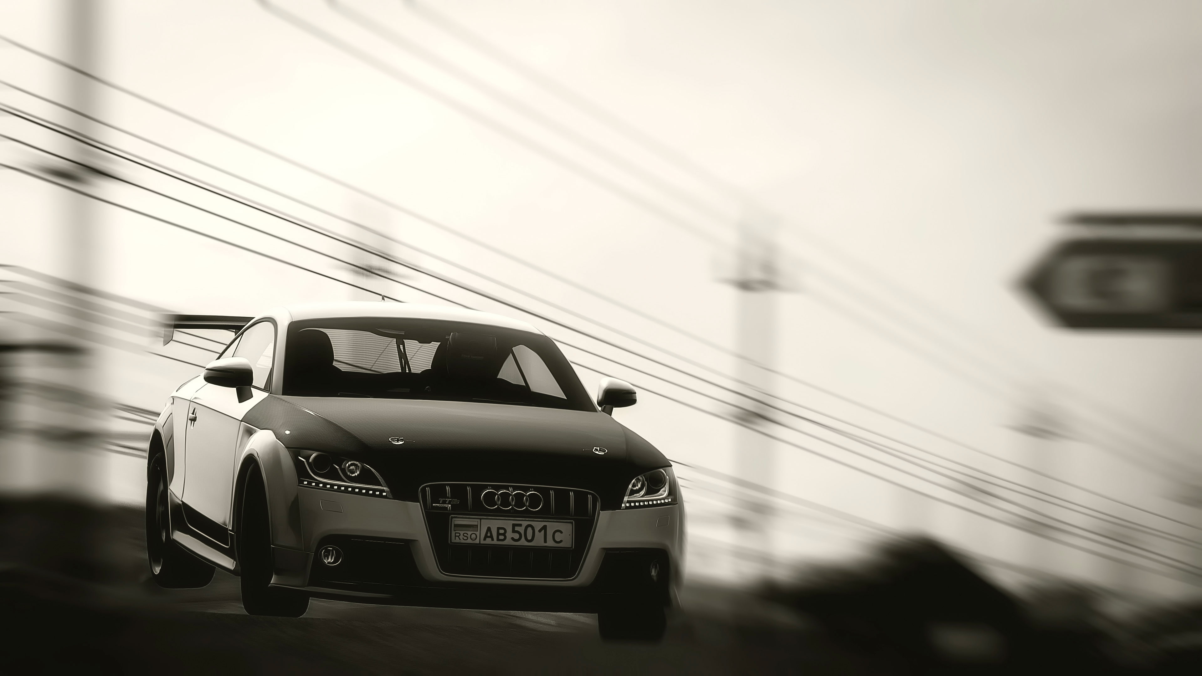 speed, 4K, track, Audi tt, HD Wallpaper