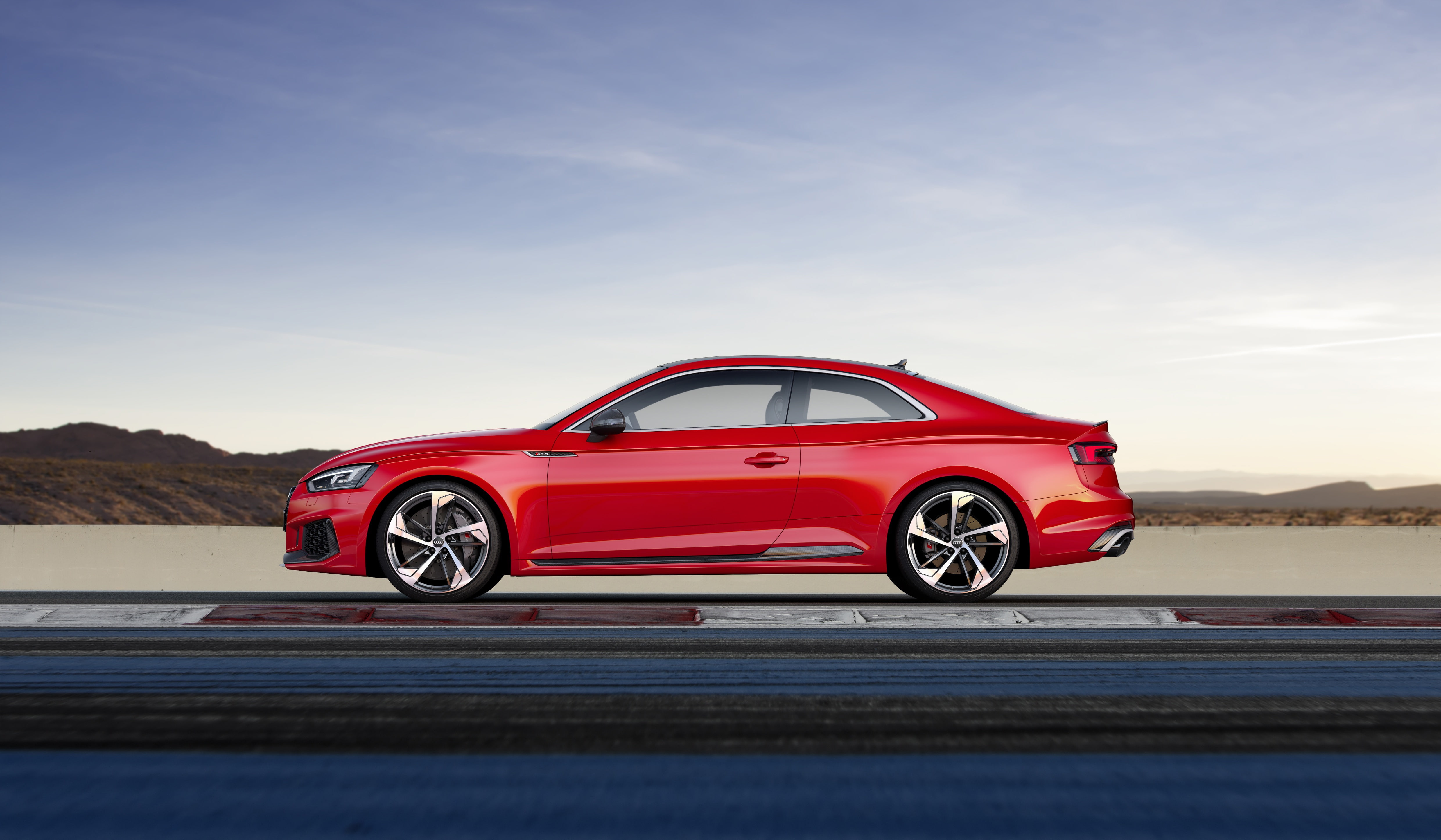 2018, RS, RS5, Track, Audi, German, A5, 4K, Red, HD Wallpaper