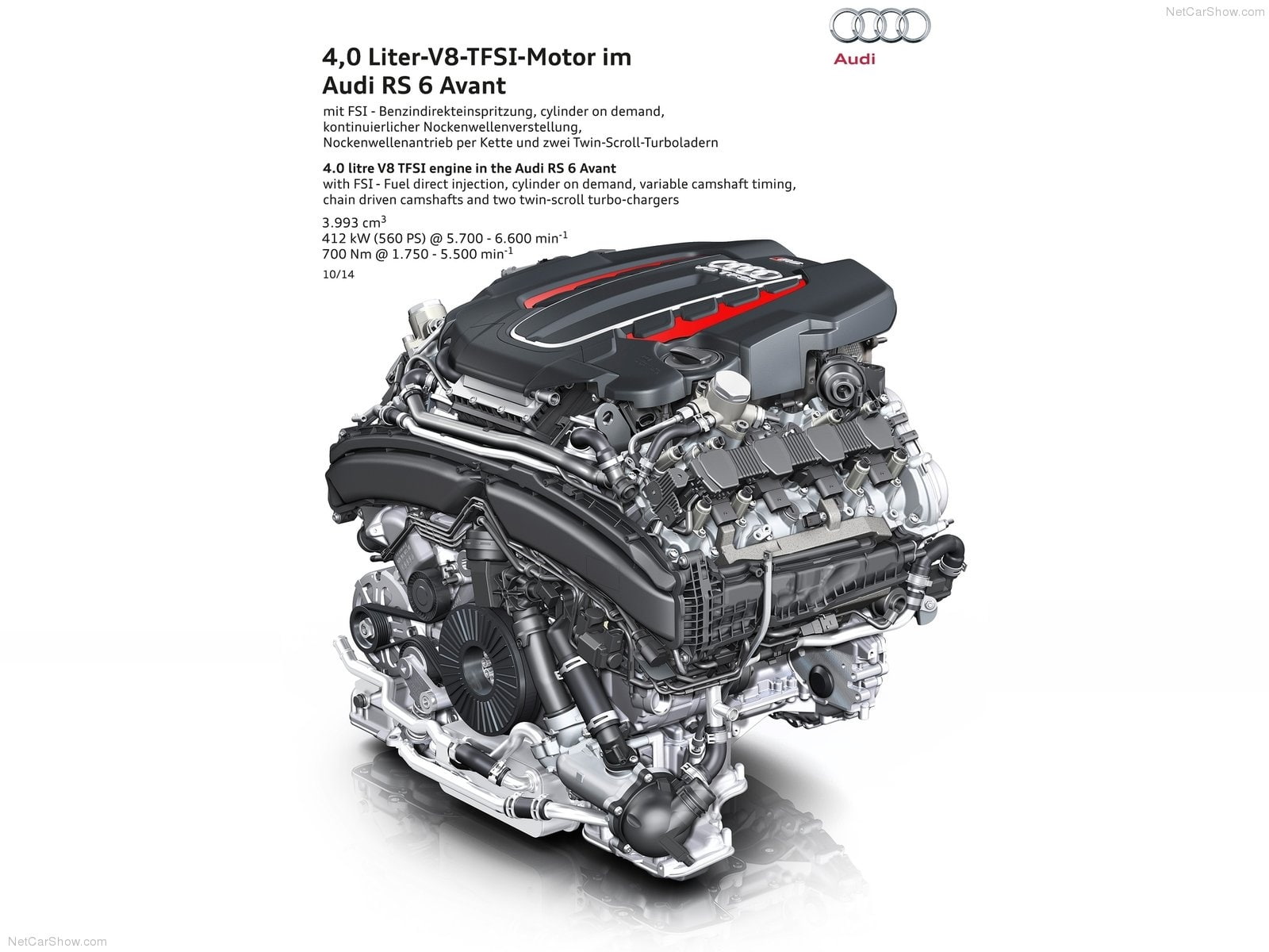 2013, 720P, engine, mki, avant, audi, rs6, HD Wallpaper