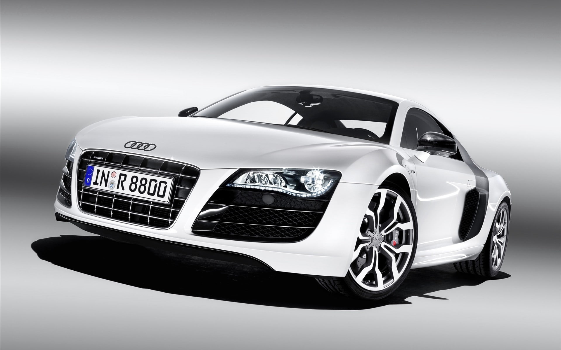 cars, audi, front, x, view, 1080P, r, white, art, hd, HD Wallpaper
