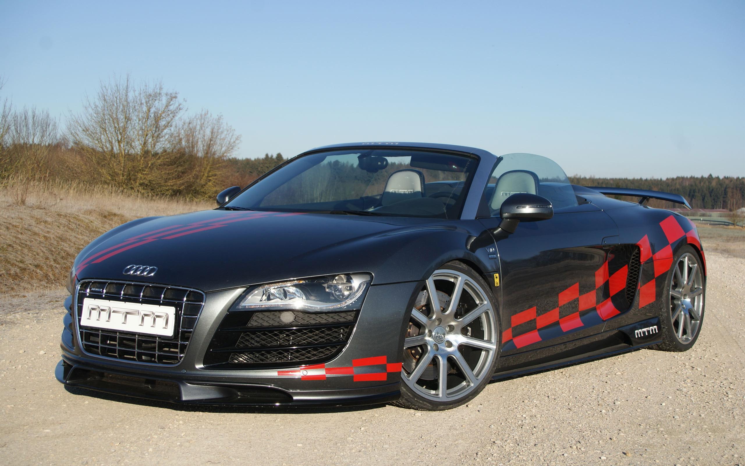 black, cars, spyder, mtm, convertible, 2K, r, v, quattro, audi, HD Wallpaper