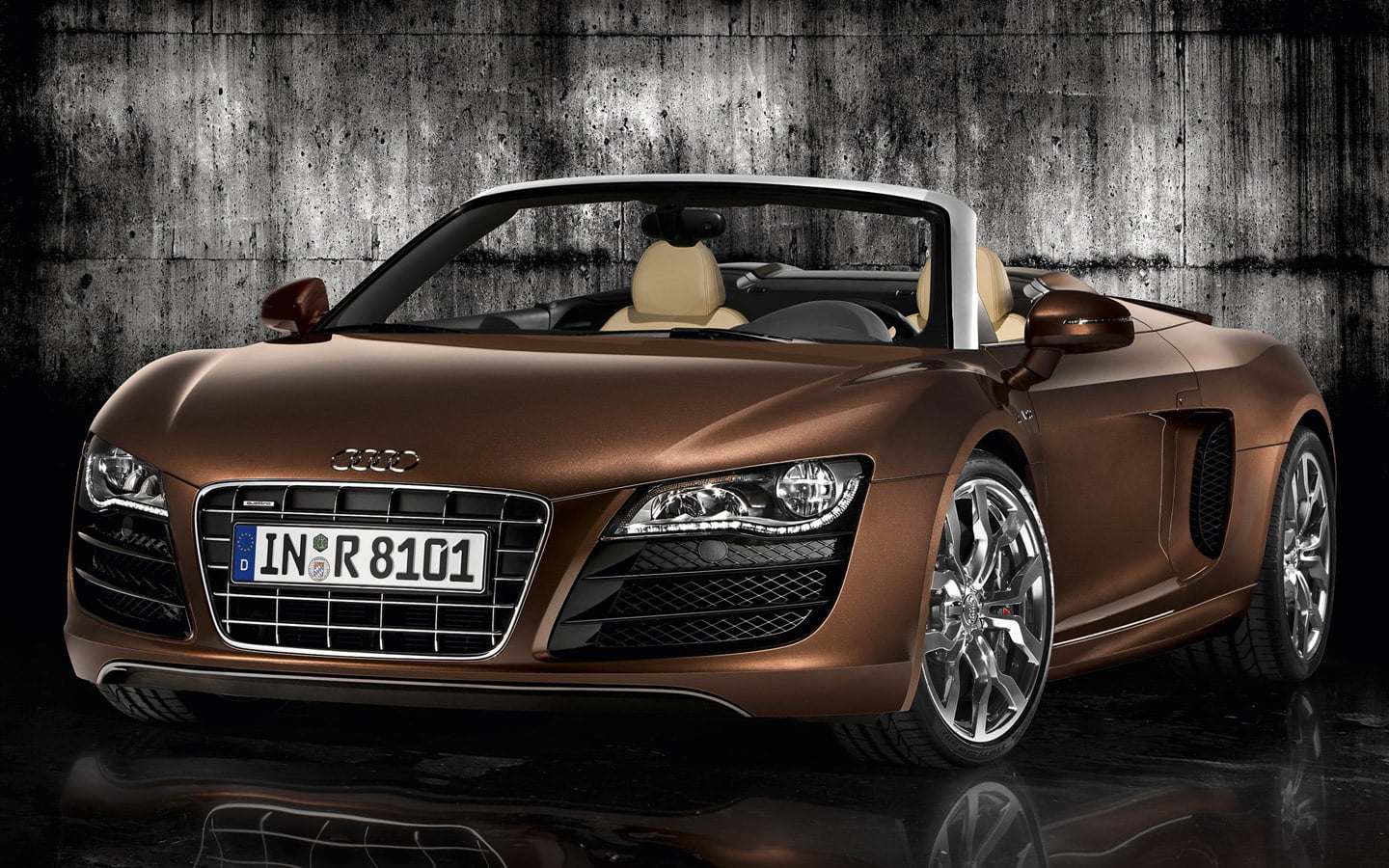 Audi, motor vehicle, car, spyder quattro, quattro, spyder, wall - building feature, coupe, vintage car, text, 720P, architecture, no people, old, 2010, HD Wallpaper