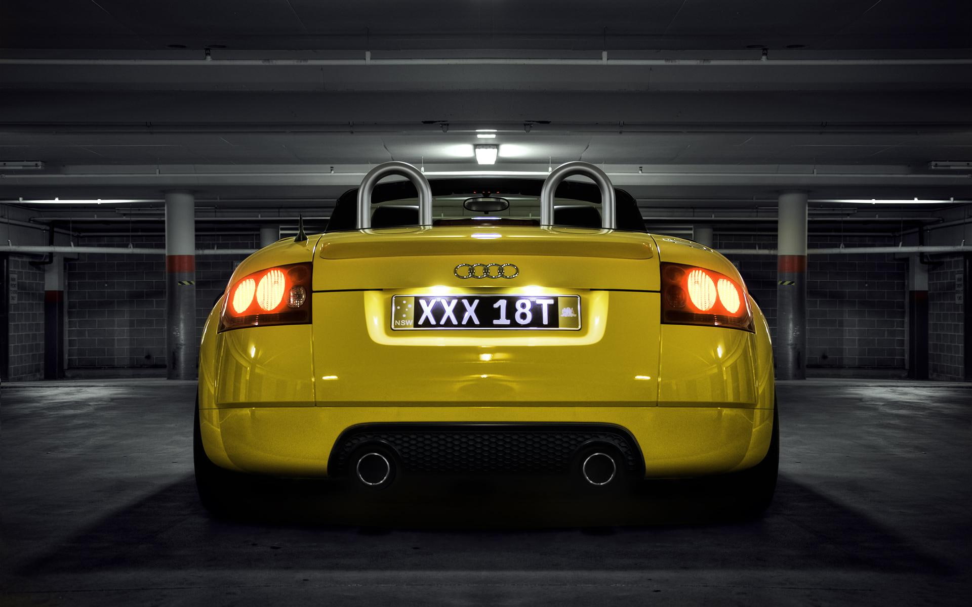 audi tt, yellow, audi, audio, 1920x1200, mk, sports, cars, 1080P, car, tt, HD Wallpaper