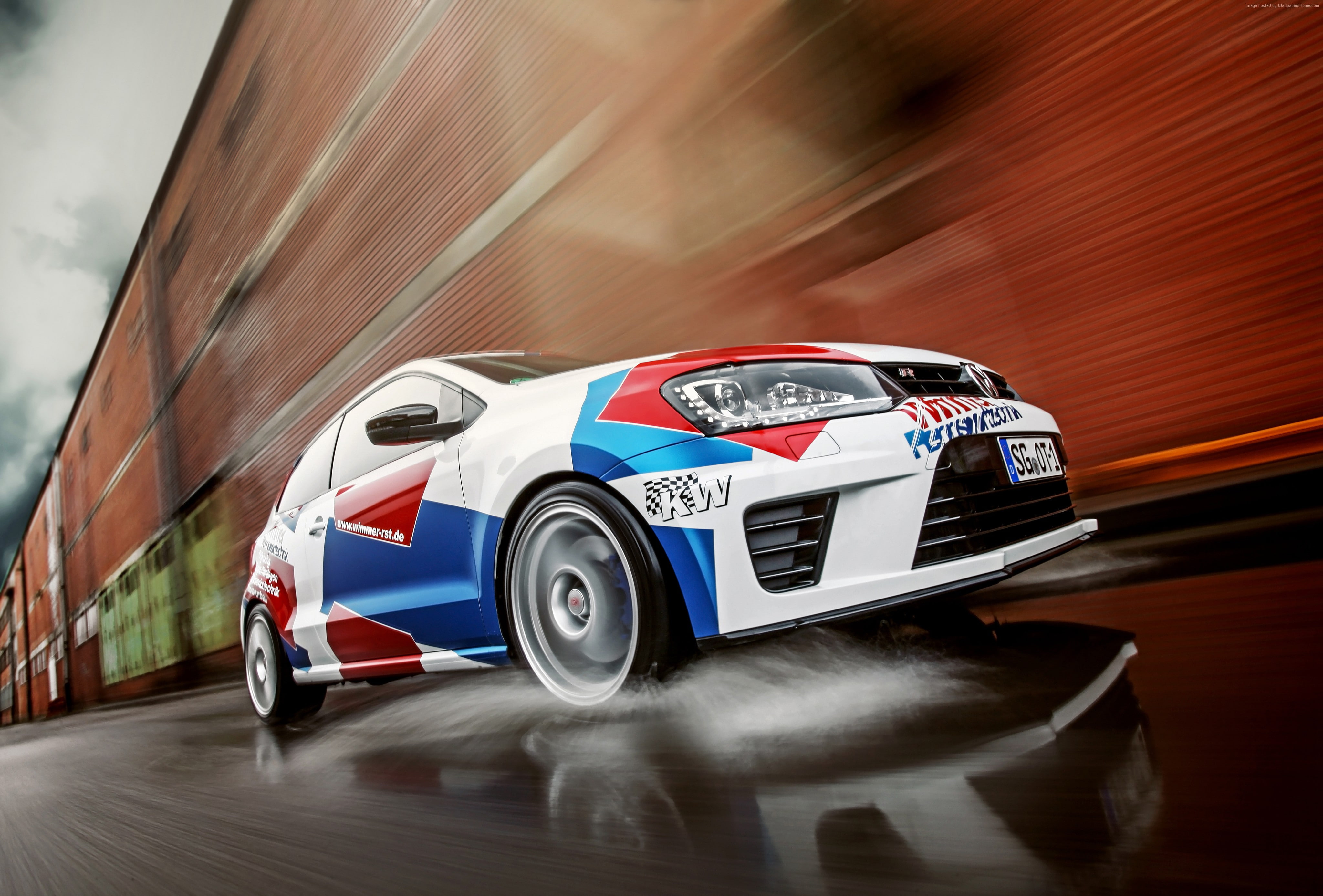 racecar, auto racing, competition, blurred motion, motorsport, competitive sport, speed, motion, transportation, day, car, Wimmer RS, 4K, land vehicle, HD Wallpaper