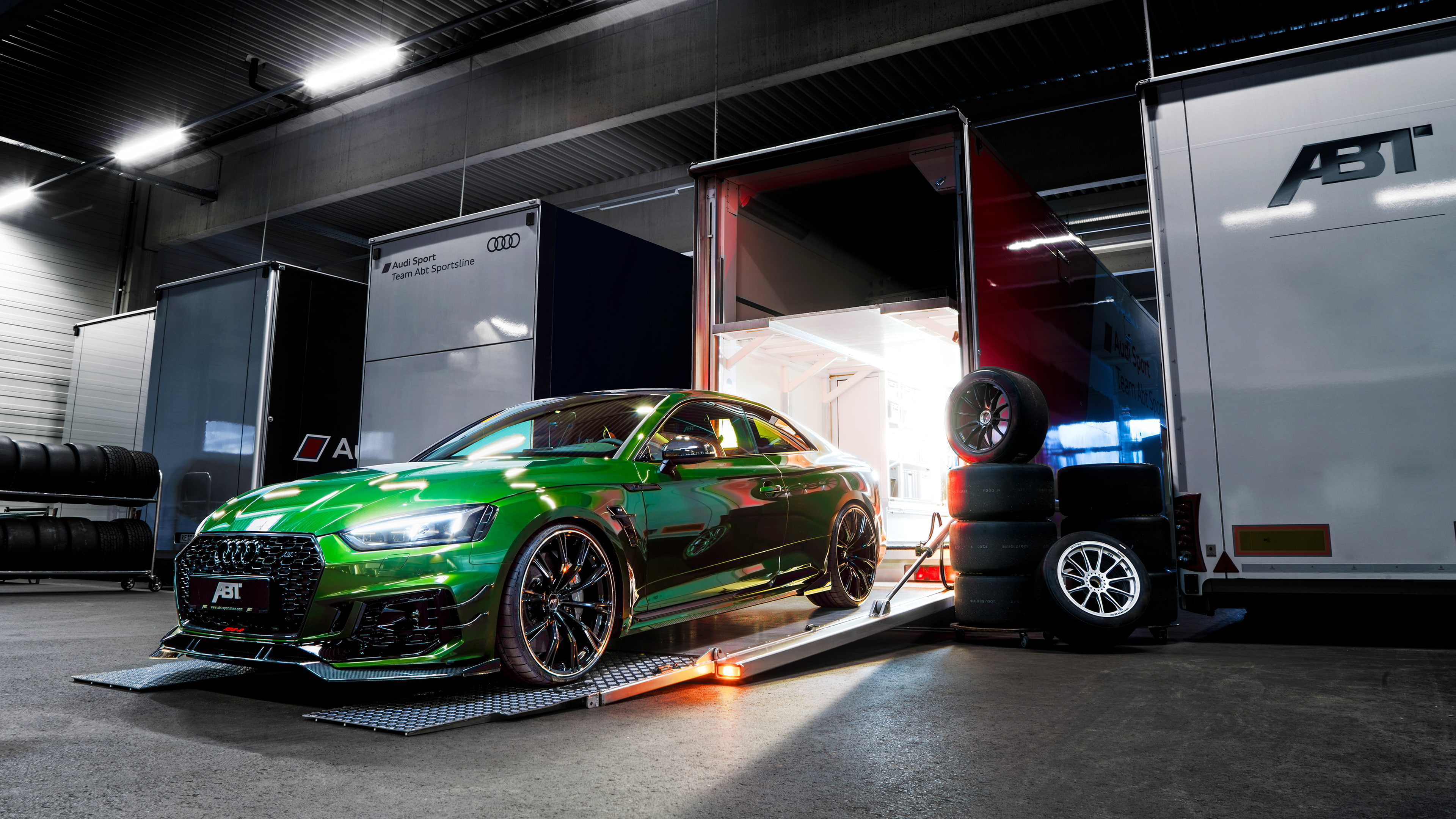 audi, 2018, green, car, 4K, ABT Sportsline, 4K, Audi RS 5-R Coupe, HD Wallpaper