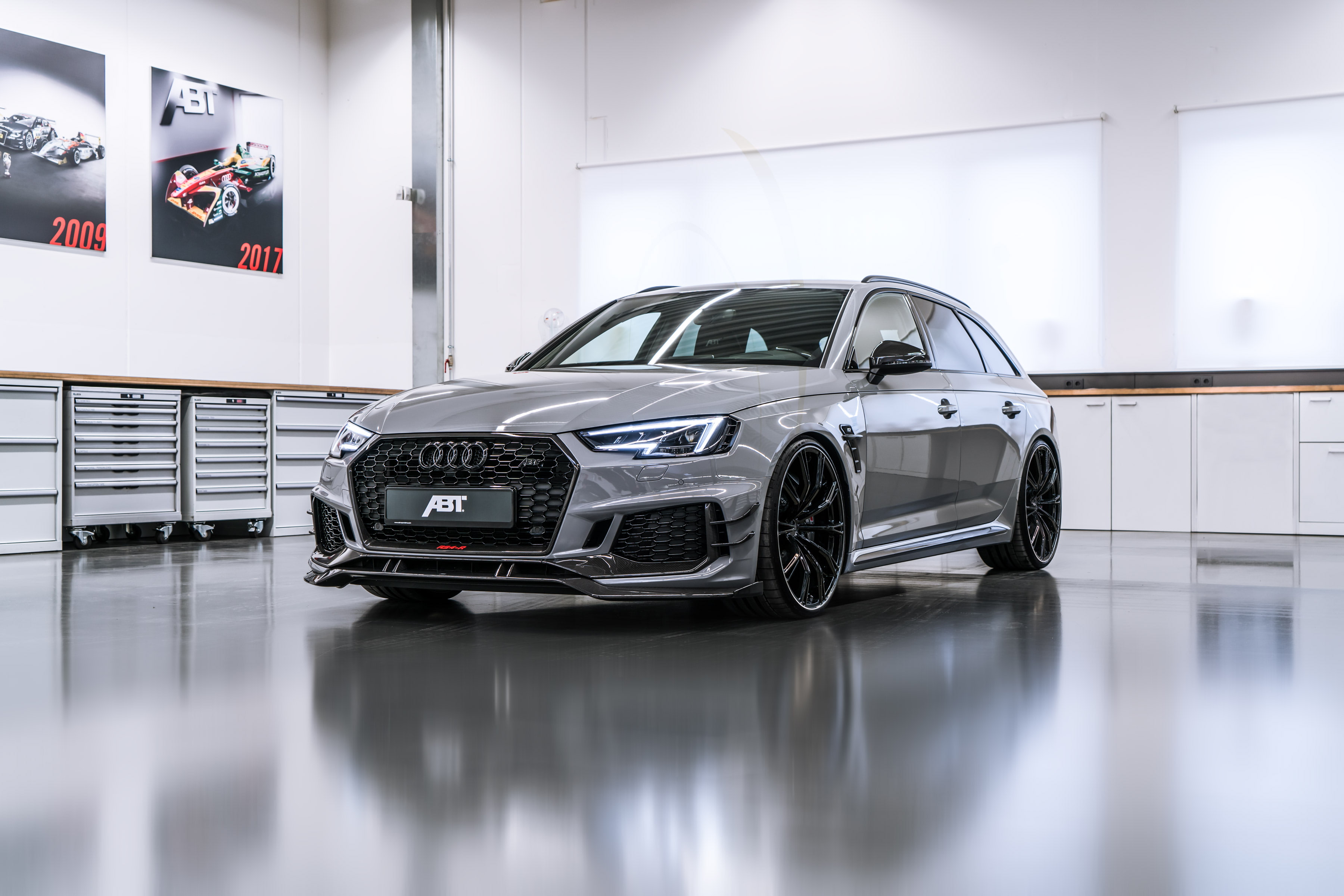 2018, 4K, 2K, ABT Audi RS 4-R Avant, sedan, audi, Geneva Motor Show, gray, HD Wallpaper