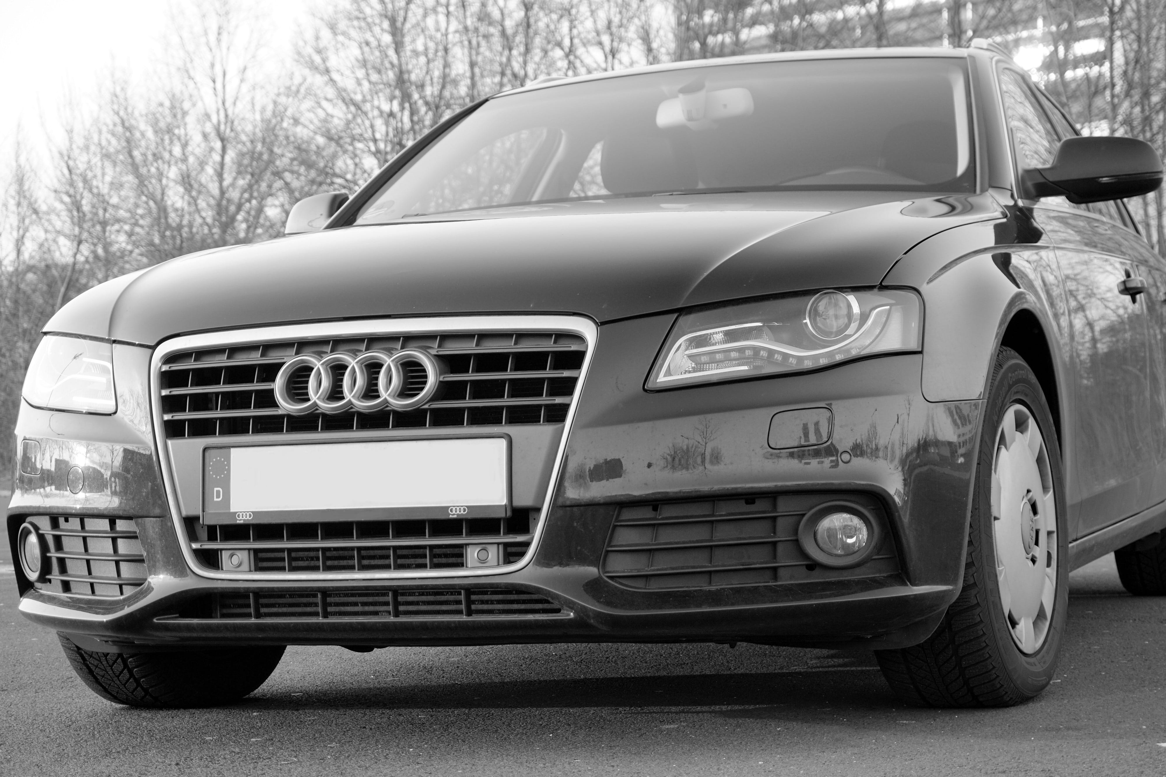 a4, road, vehicle, audi, mode of transportation, city, stationary, car, luxury, headlight, transportation, park, black, strong, auto, combi, motor vehicle, HD Wallpaper