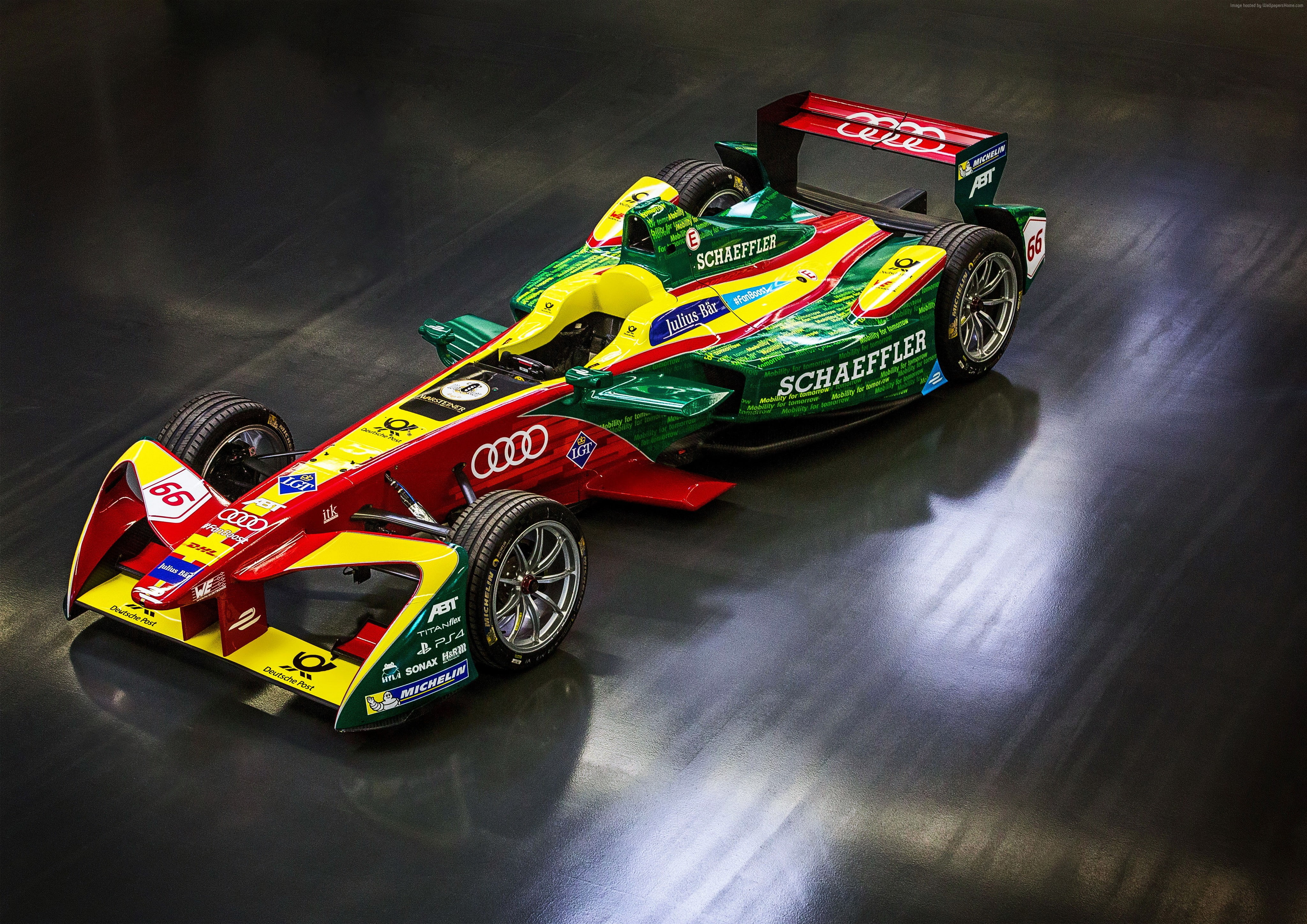 formula E, racing, speed, ABT Schaeffler FE02, 4K, HD Wallpaper