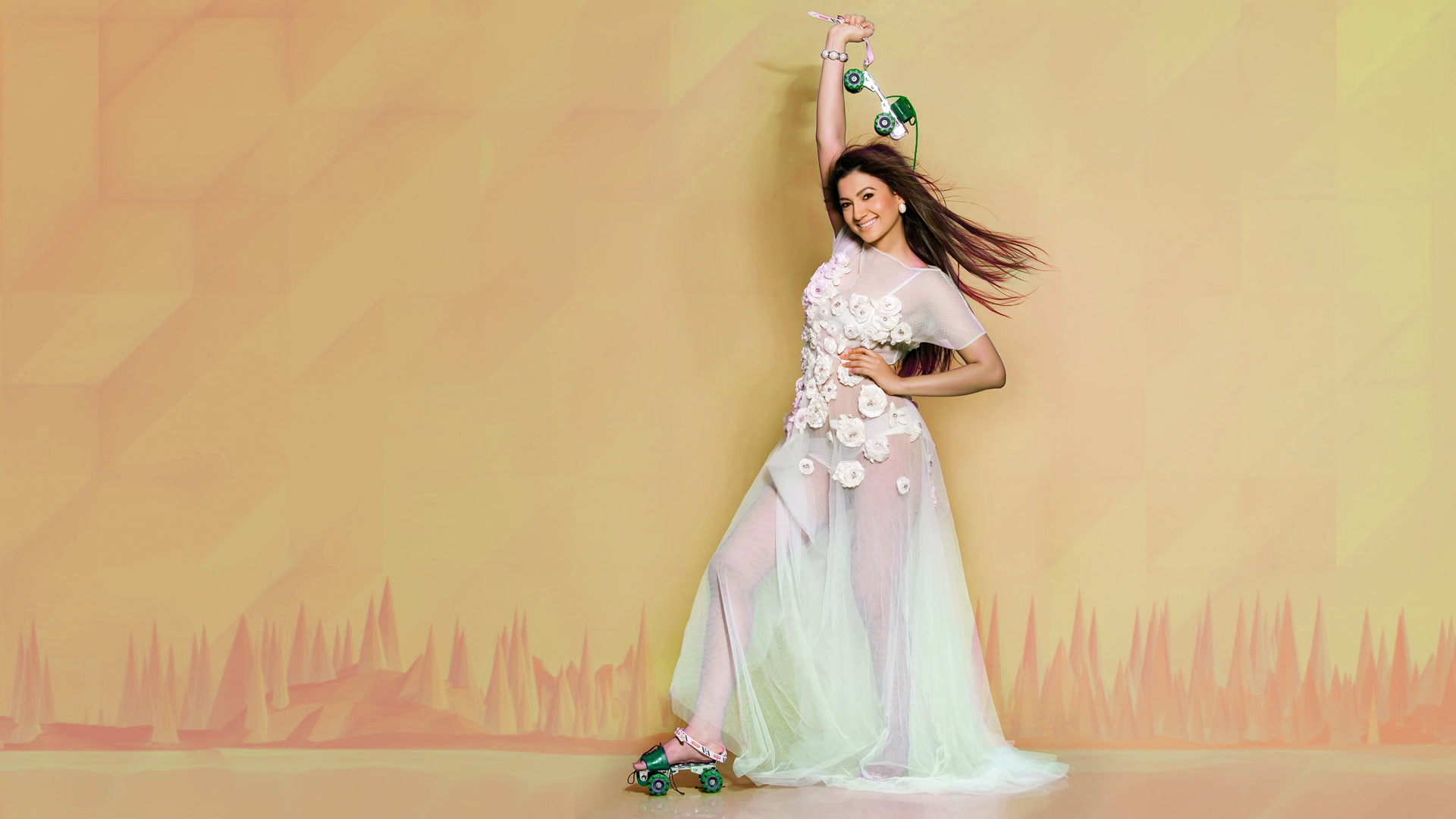 gauhar, beautiful, khan, 1080P, photoshoot, HD Wallpaper