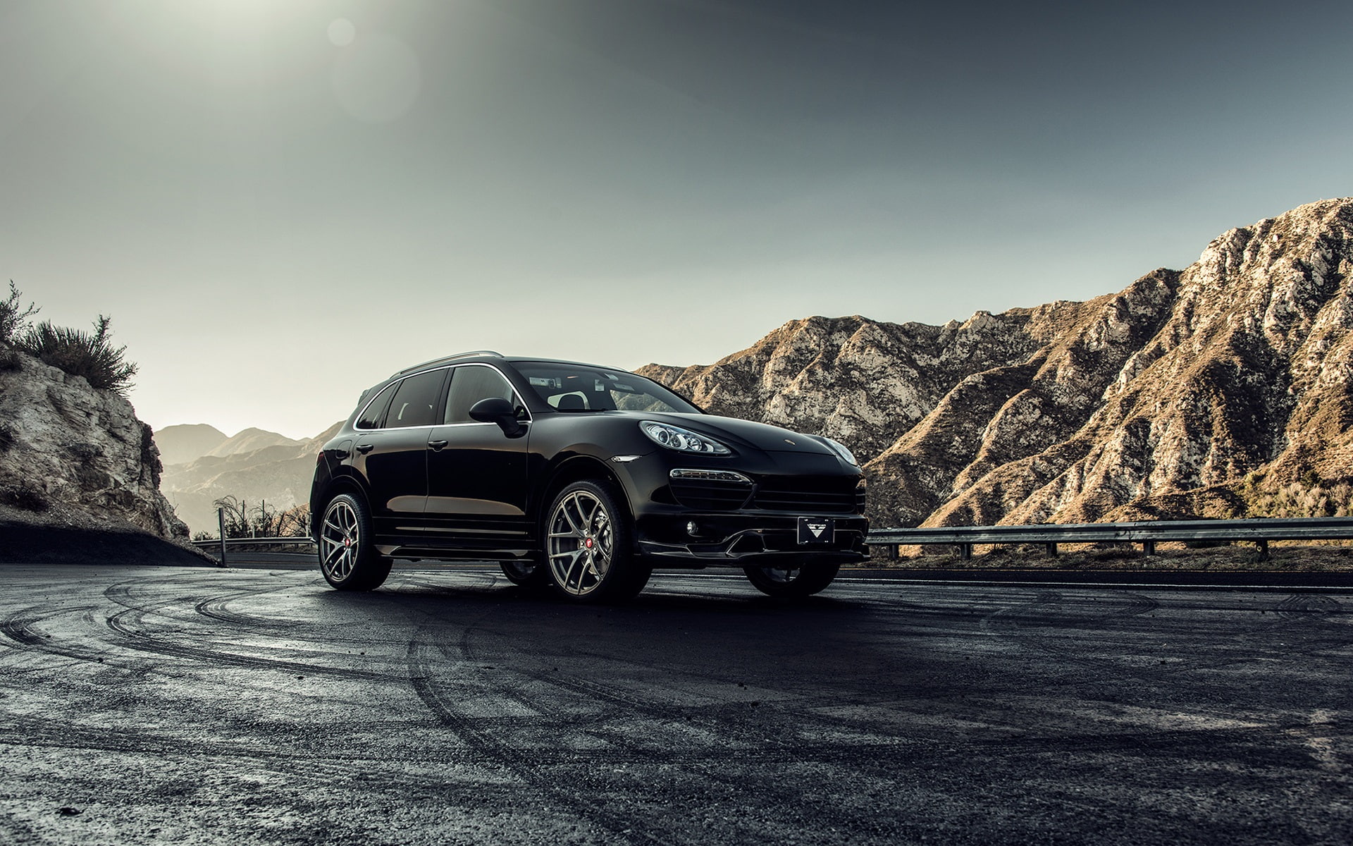 Porsche, 1080P, suv, Car, Black, cayenne, 2013, HD Wallpaper
