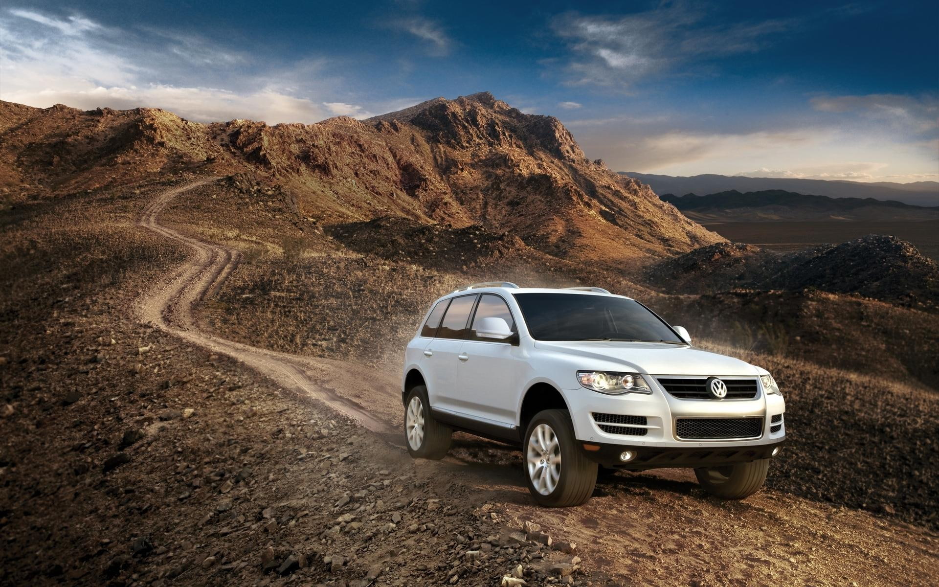 1920x1200, touareg, white, cars, volkswagen touareg, suv, volkswagen, 1080P, toyota, HD Wallpaper