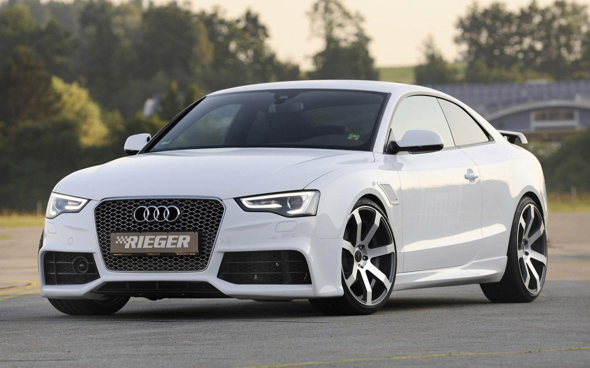 coupe, white, cars, audi a5, 1080P, 1920x1200, audi, rieger, HD Wallpaper