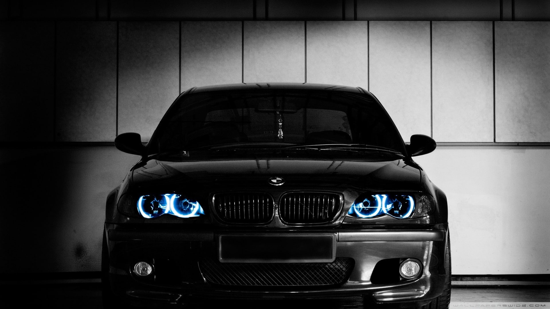 1080P, bmw, Xenon, black, Lights, HD Wallpaper