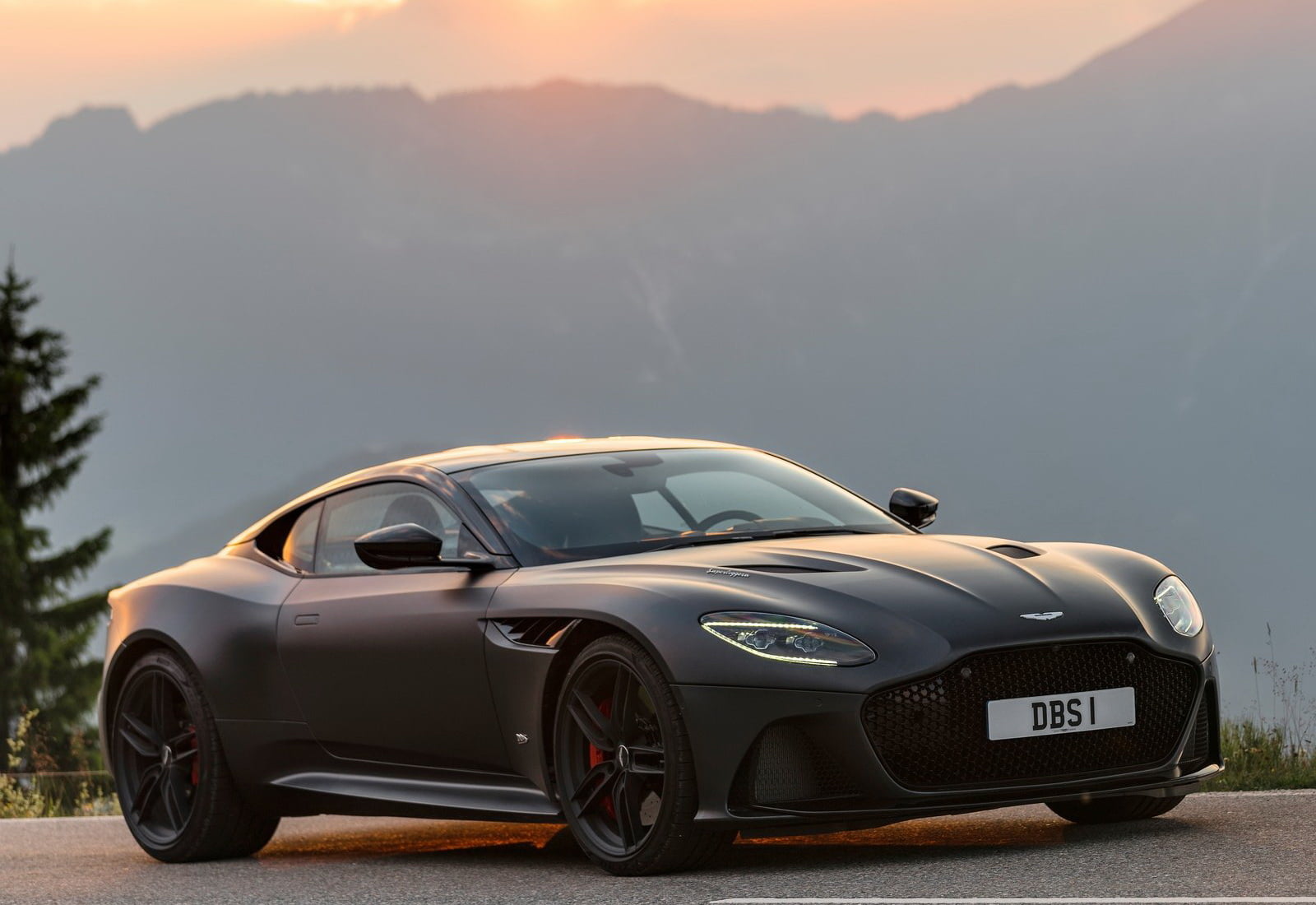 no people, stationary, superleggera, sky, transportation, luxury, martin, nature, grey, mode of transportation, dbs, 720P, sunlight, day, motor vehicle, HD Wallpaper