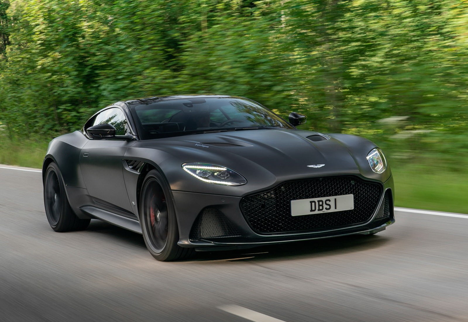 motion, wealth, green color, superleggera, clean, luxury, motor vehicle, dbs, focus on foreground, grey, day, mode of transportation, car, silver colored, HD Wallpaper