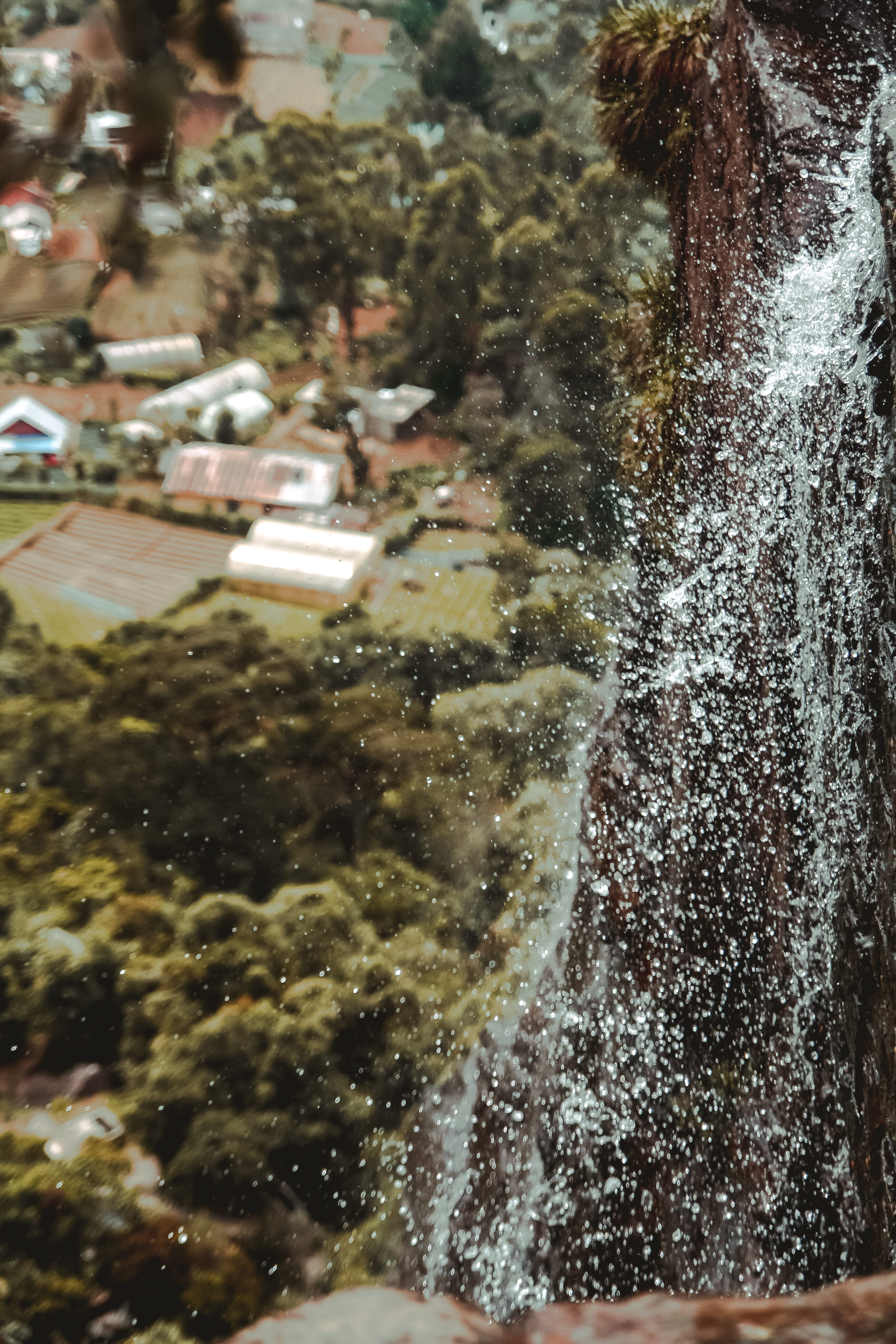 landscape, focus on foreground, high, drop, drop water, sri lanka, lookout, architecture, built structure, nature, underwater, scenery, incidental people, Phone HD Wallpaper