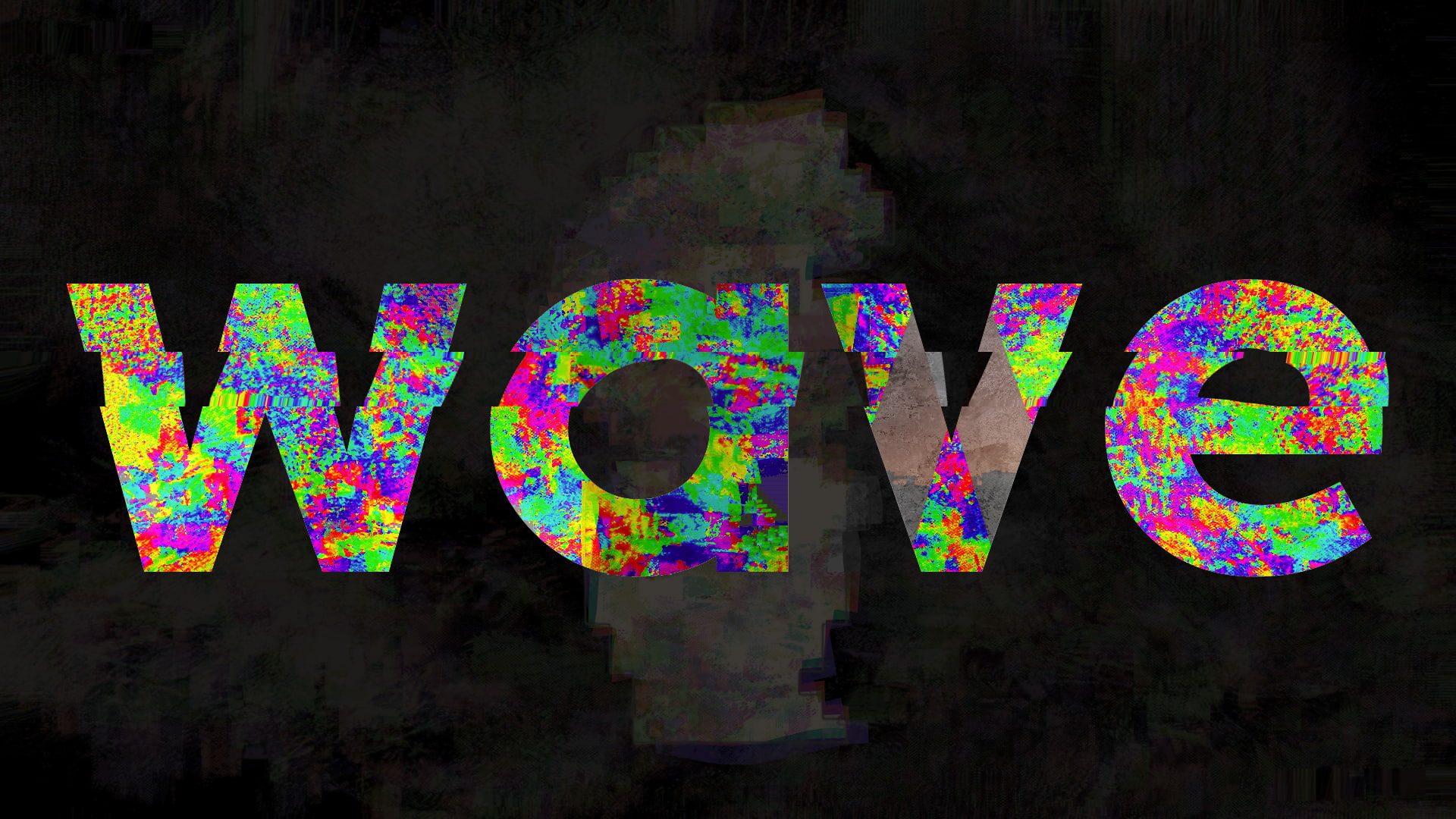 variation, graffiti, art and craft, capital letter, western script, choice, LSD, 1080P, illuminated, celebration, messy, paint, black background, communication, HD Wallpaper