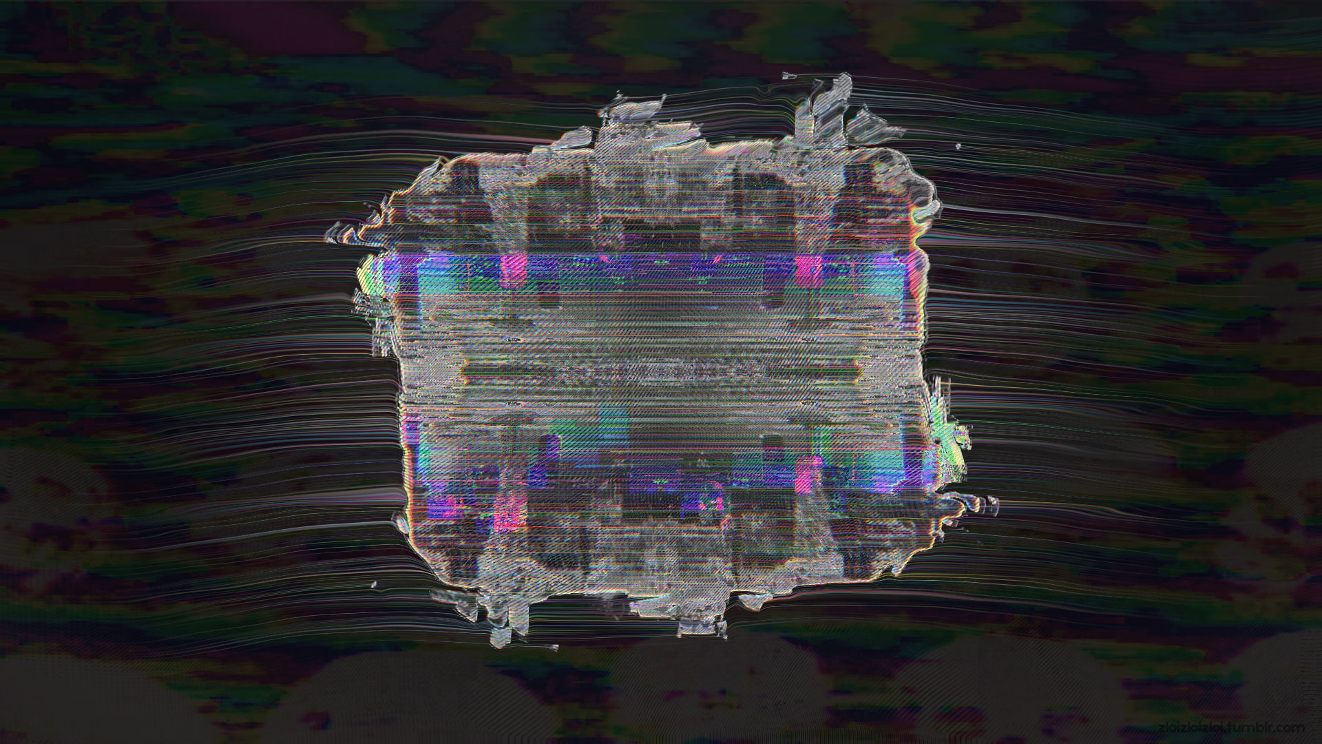 abstract, glitch art, LSD, 1080P, HD Wallpaper