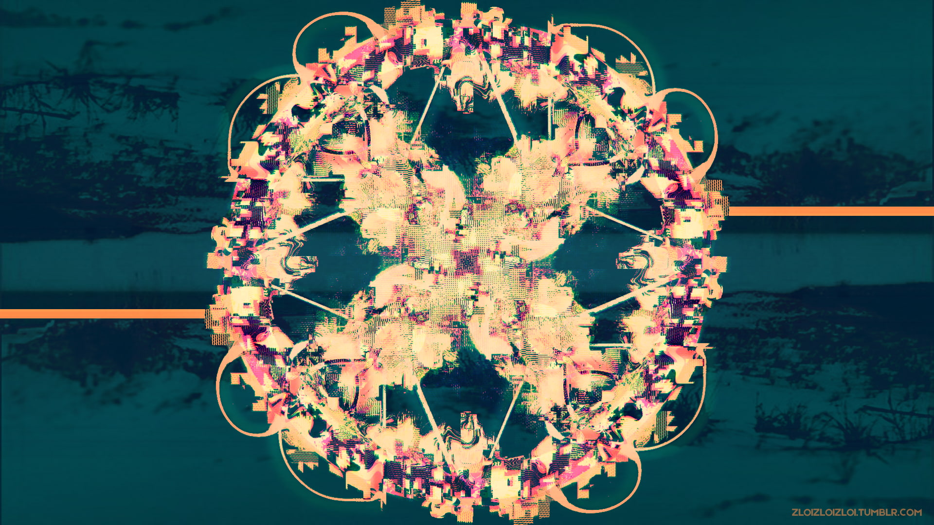 LSD, glitch art, abstract, 1080P, HD Wallpaper