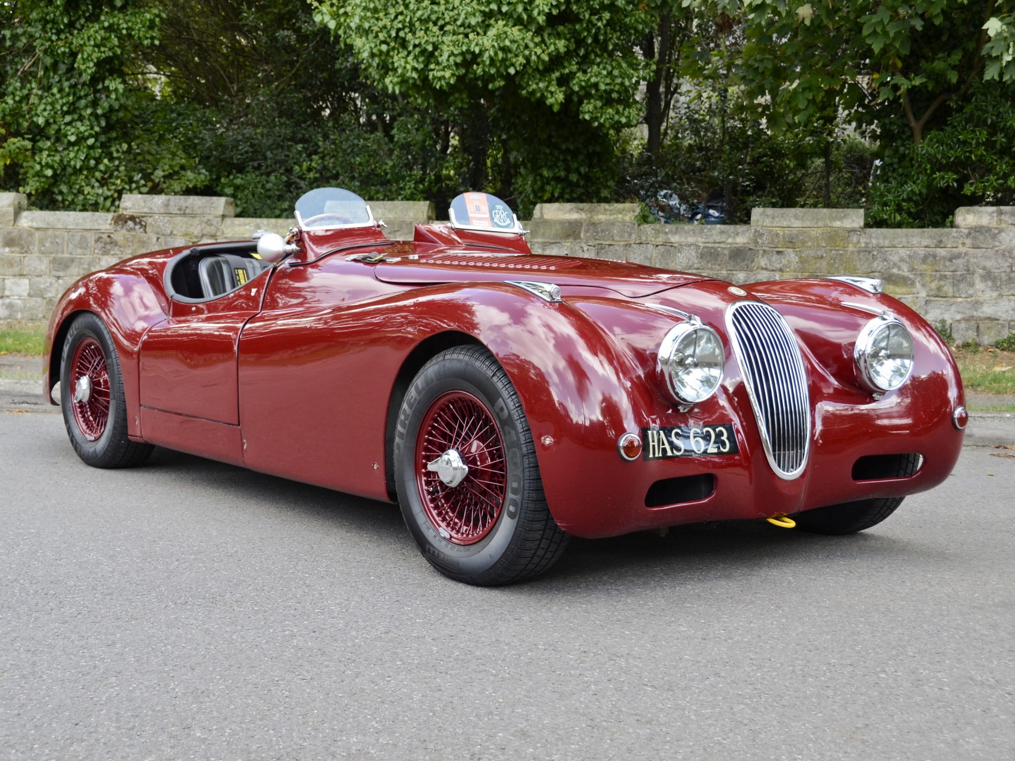 supercar, lt2, jaguar, 1950, roadster, xk120, alloy, retro, 1080P, racing, race, HD Wallpaper